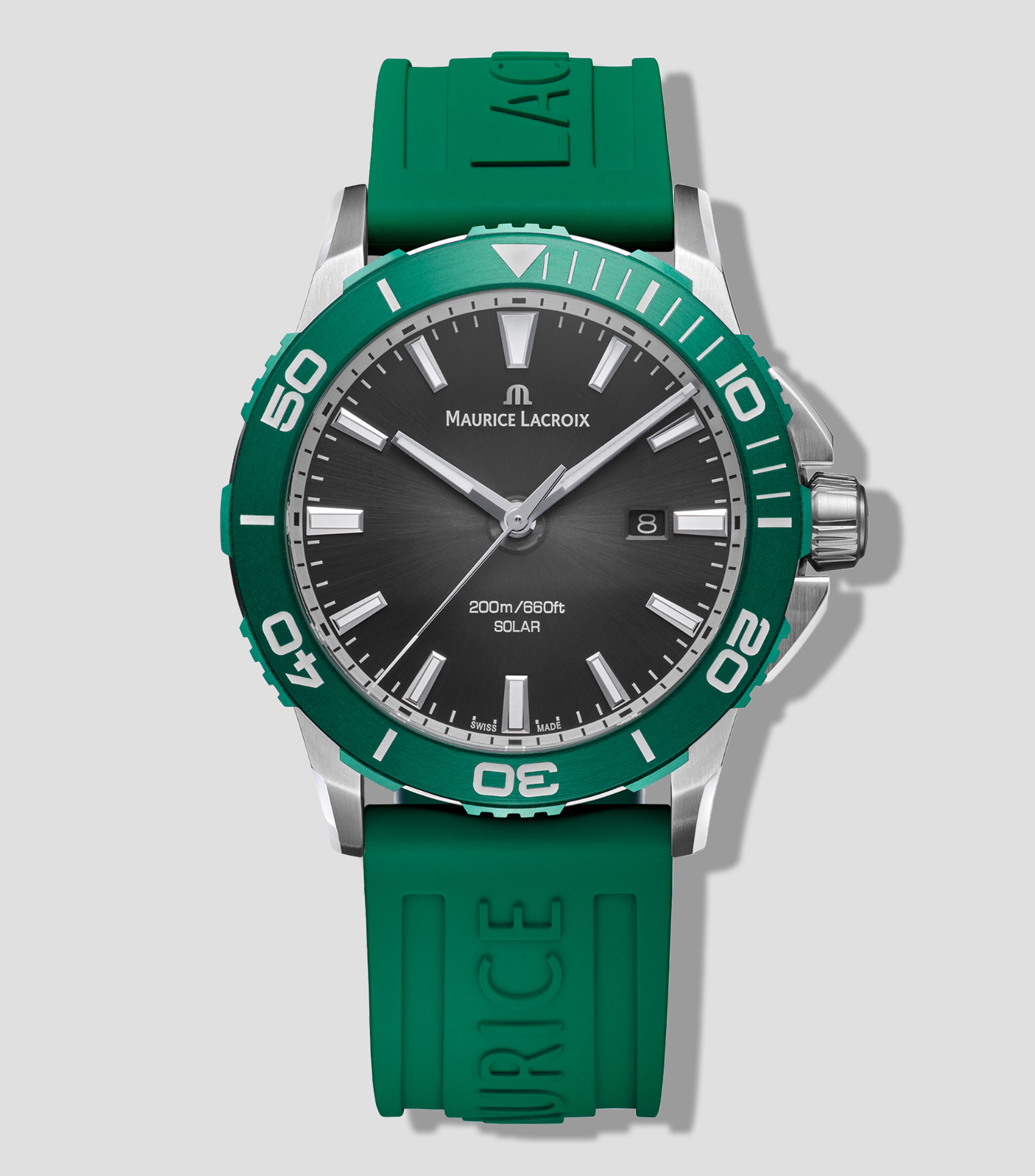 Reloj para Hombre Pontos S Solar Deportivo Negro, Verde