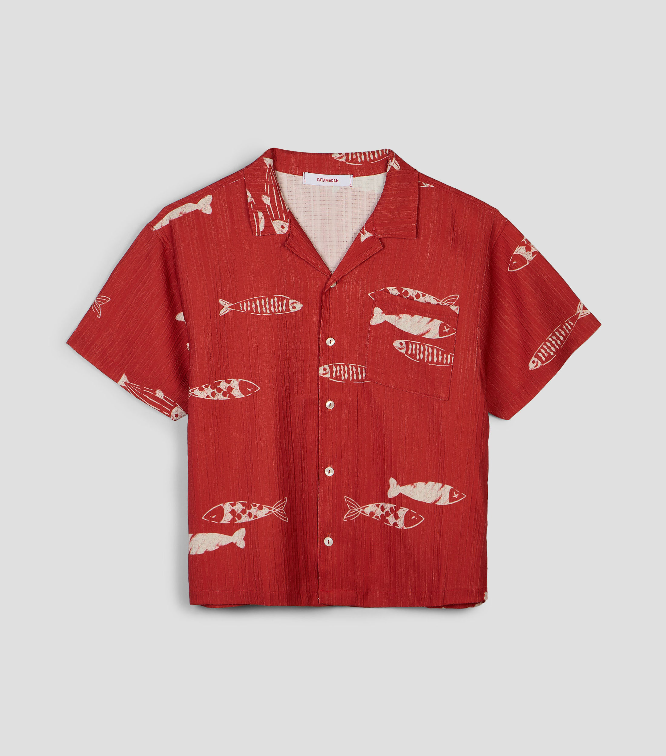 Camisa con estampado manga corta Niño