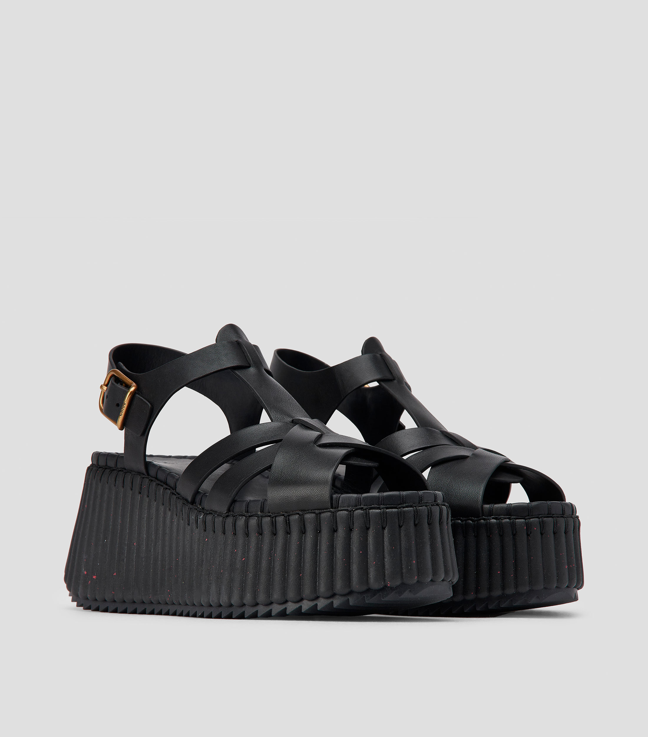 Sandalias con tacón alto de cuña y plataforma Nama Mujer