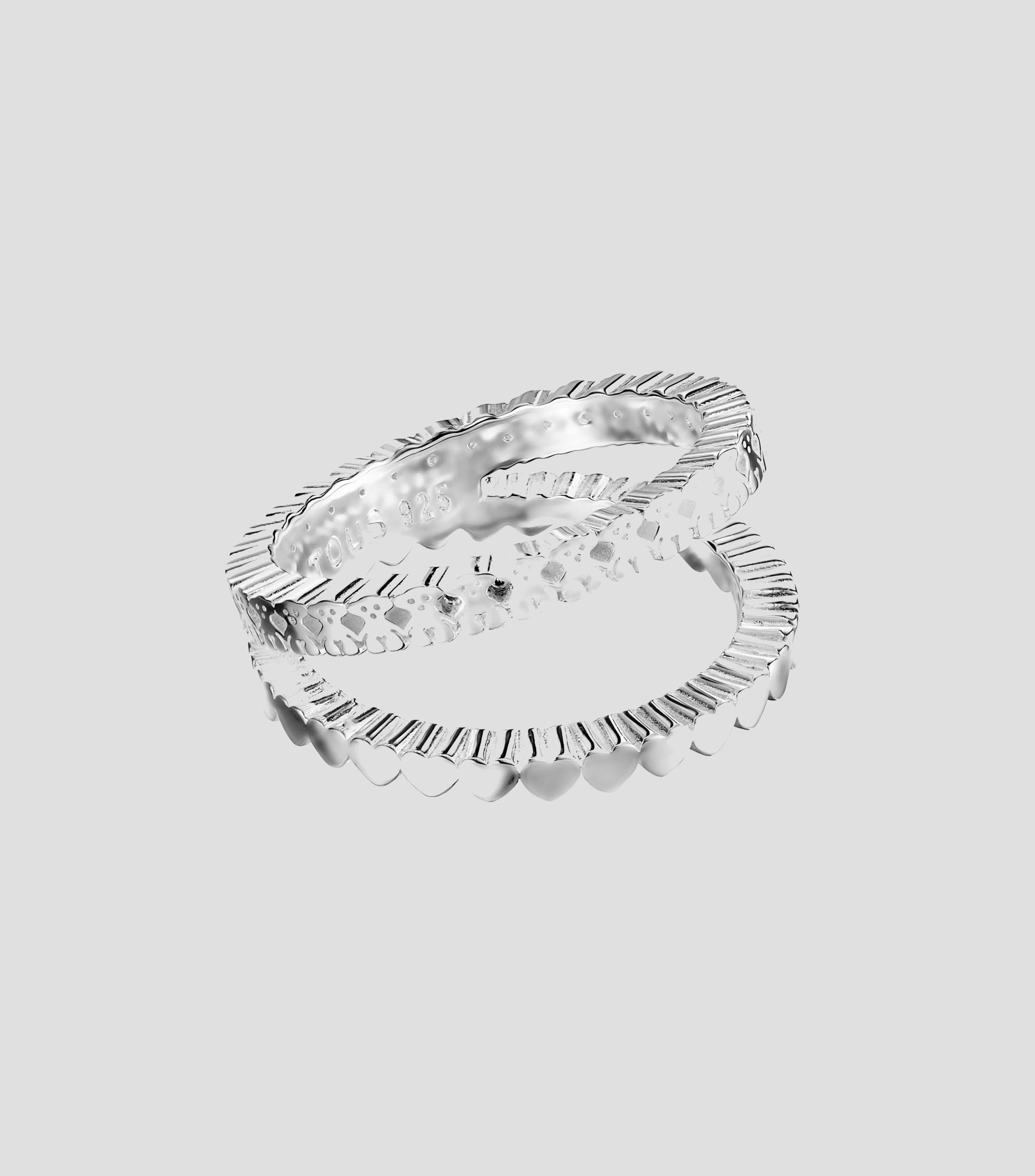 Anillo Straight doble en plata .925 Mujer