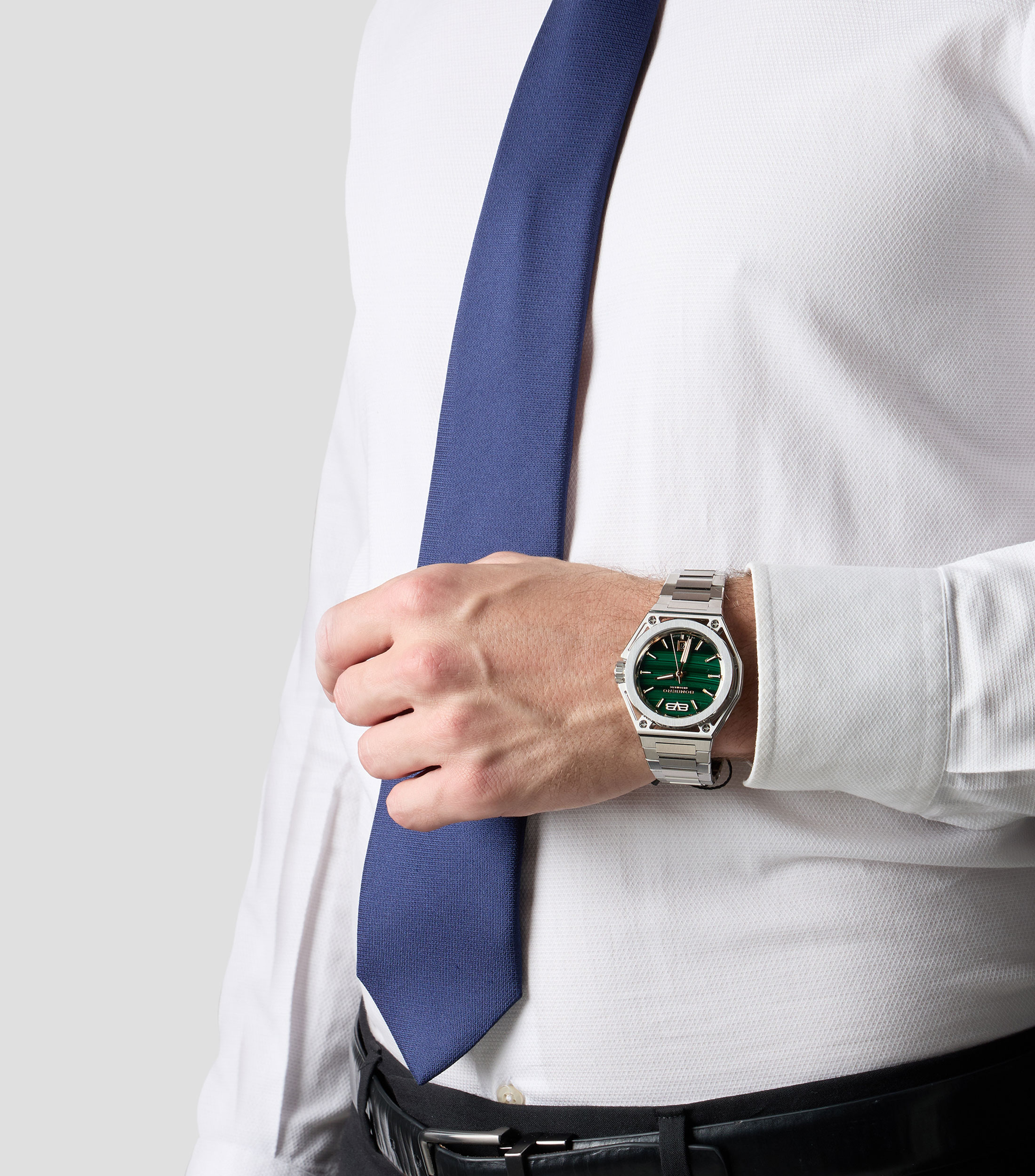 Reloj para Hombre EDGE Malachite Edición Especial plateado