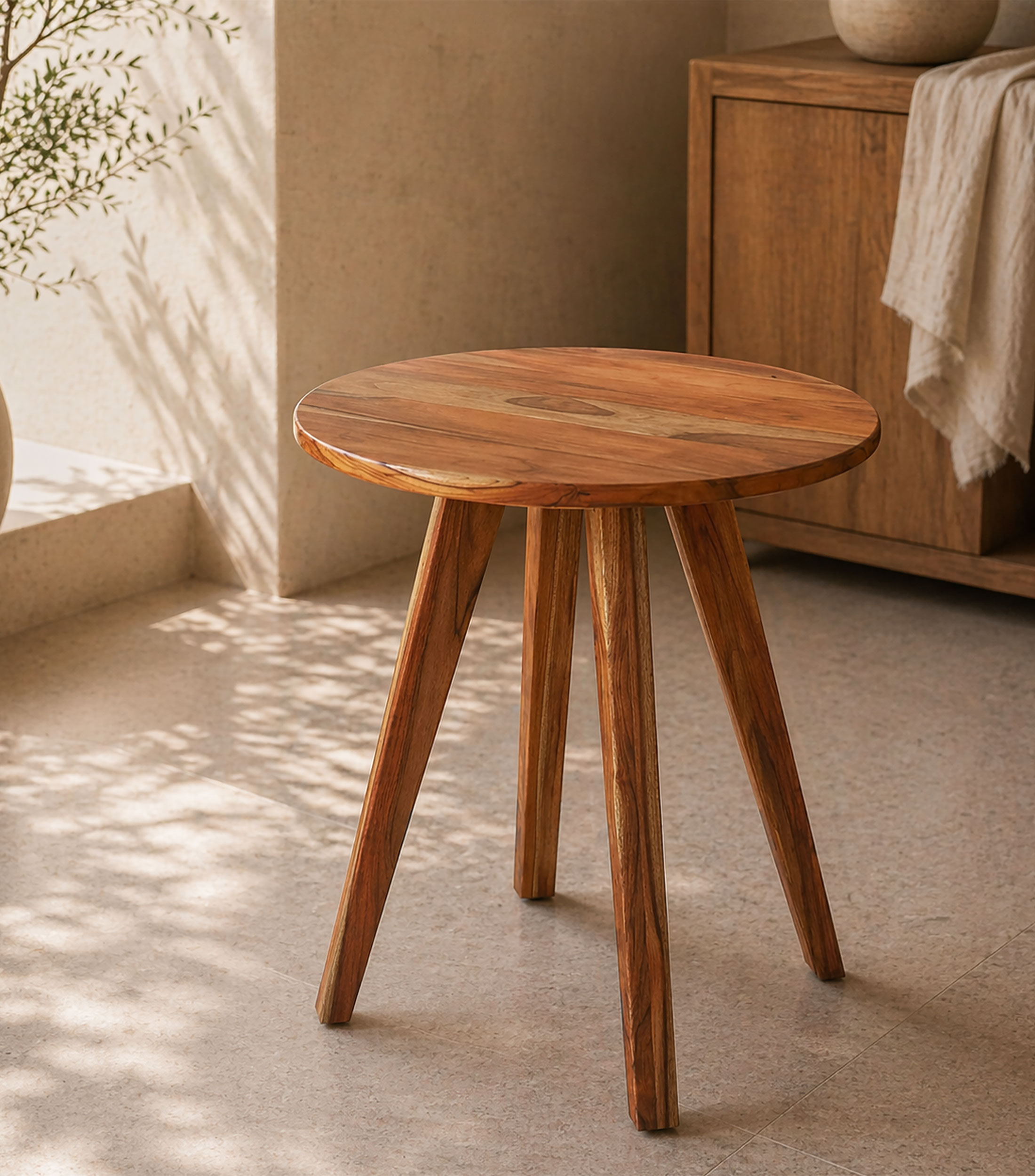 Mesa auxiliar Portbou 60x60x60 - Madera de Teca