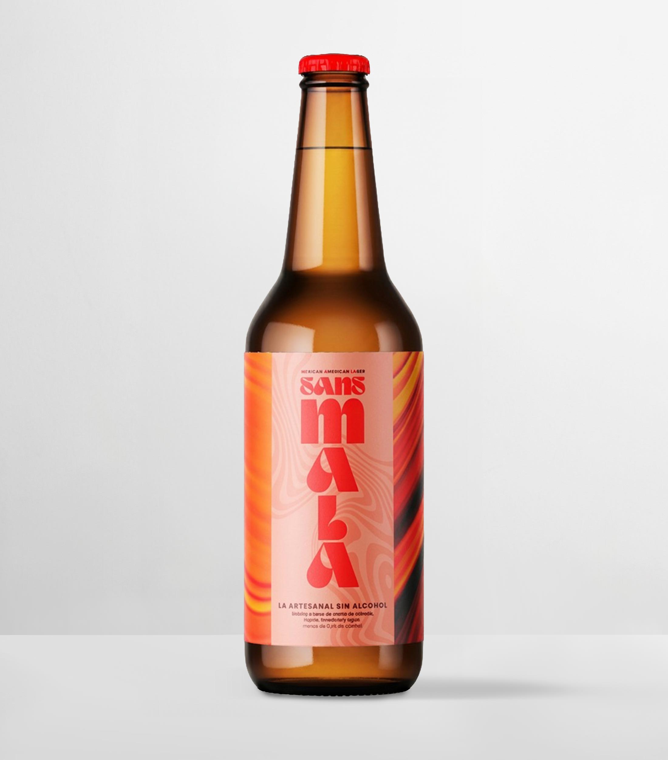 Cerveza Sans Lager Sin Alcohol, 355 ml
