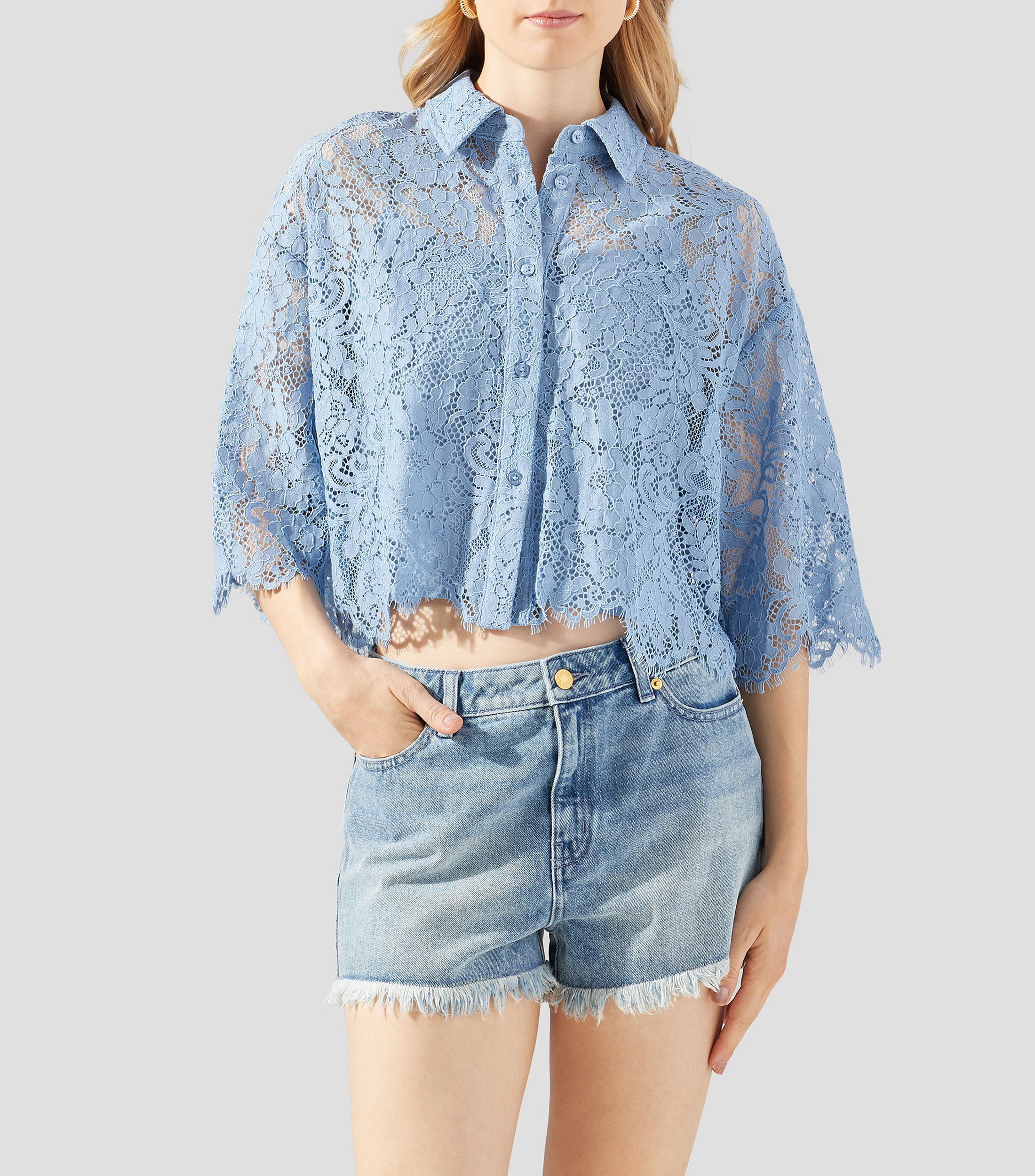 Camisa fantasía manga corta Mujer