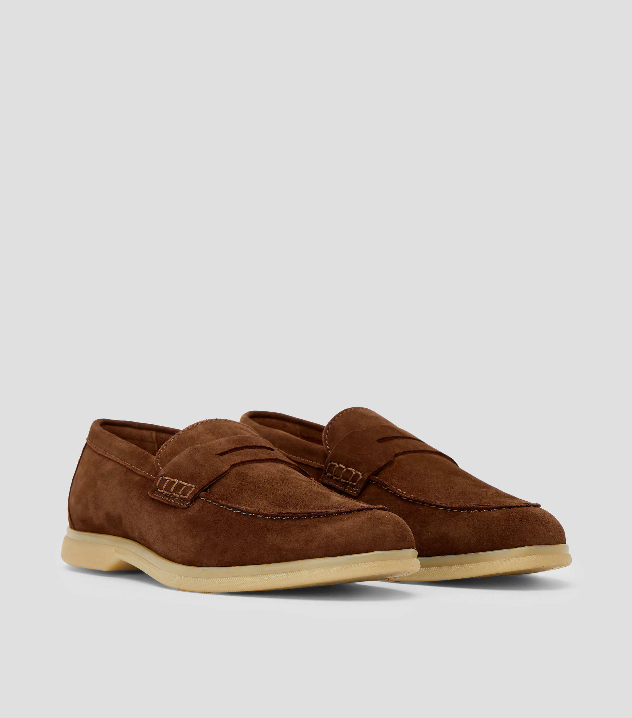 Mocasines en piel Hombre