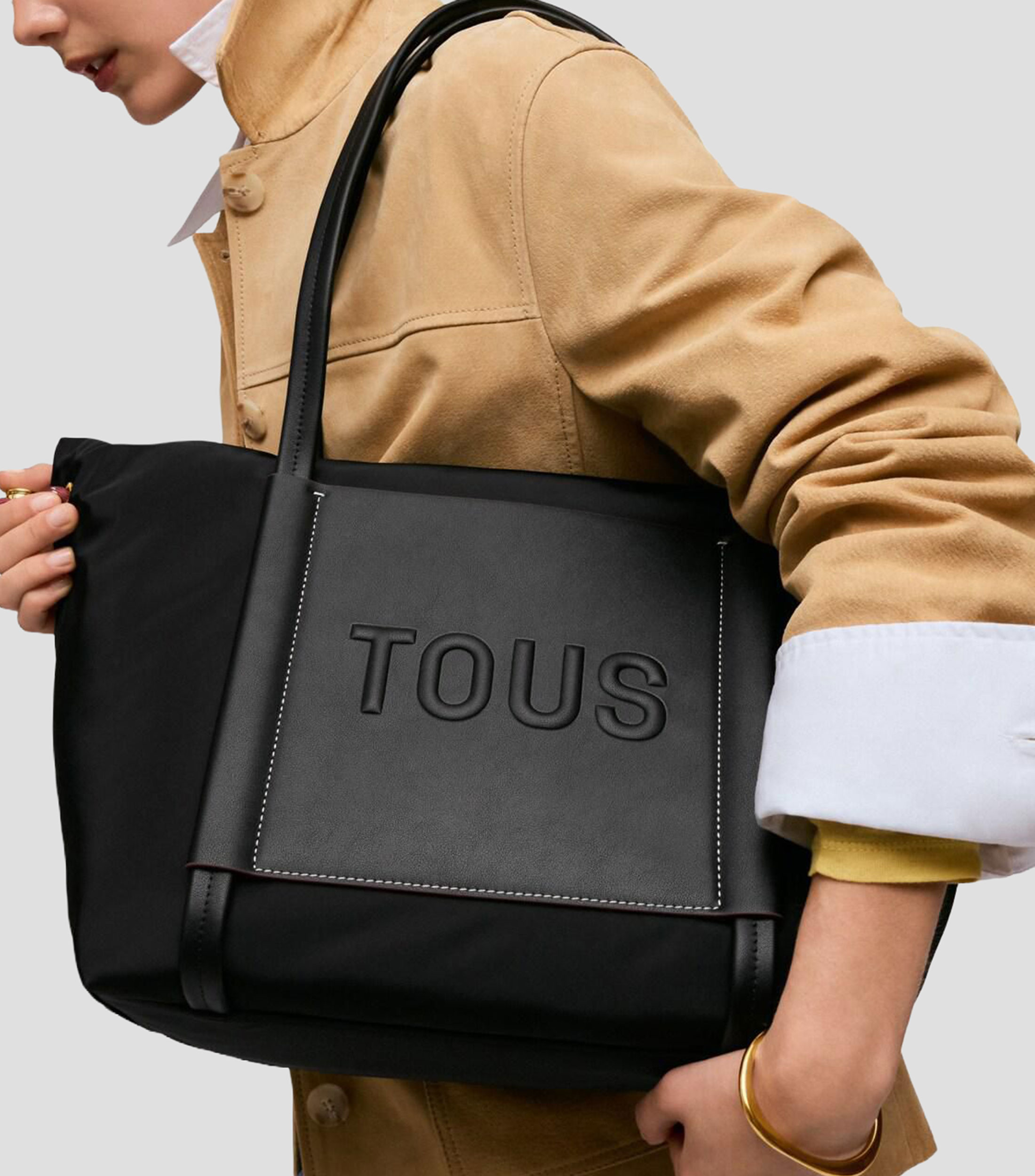 Bolsa Tote negra Empire Soft Mujer