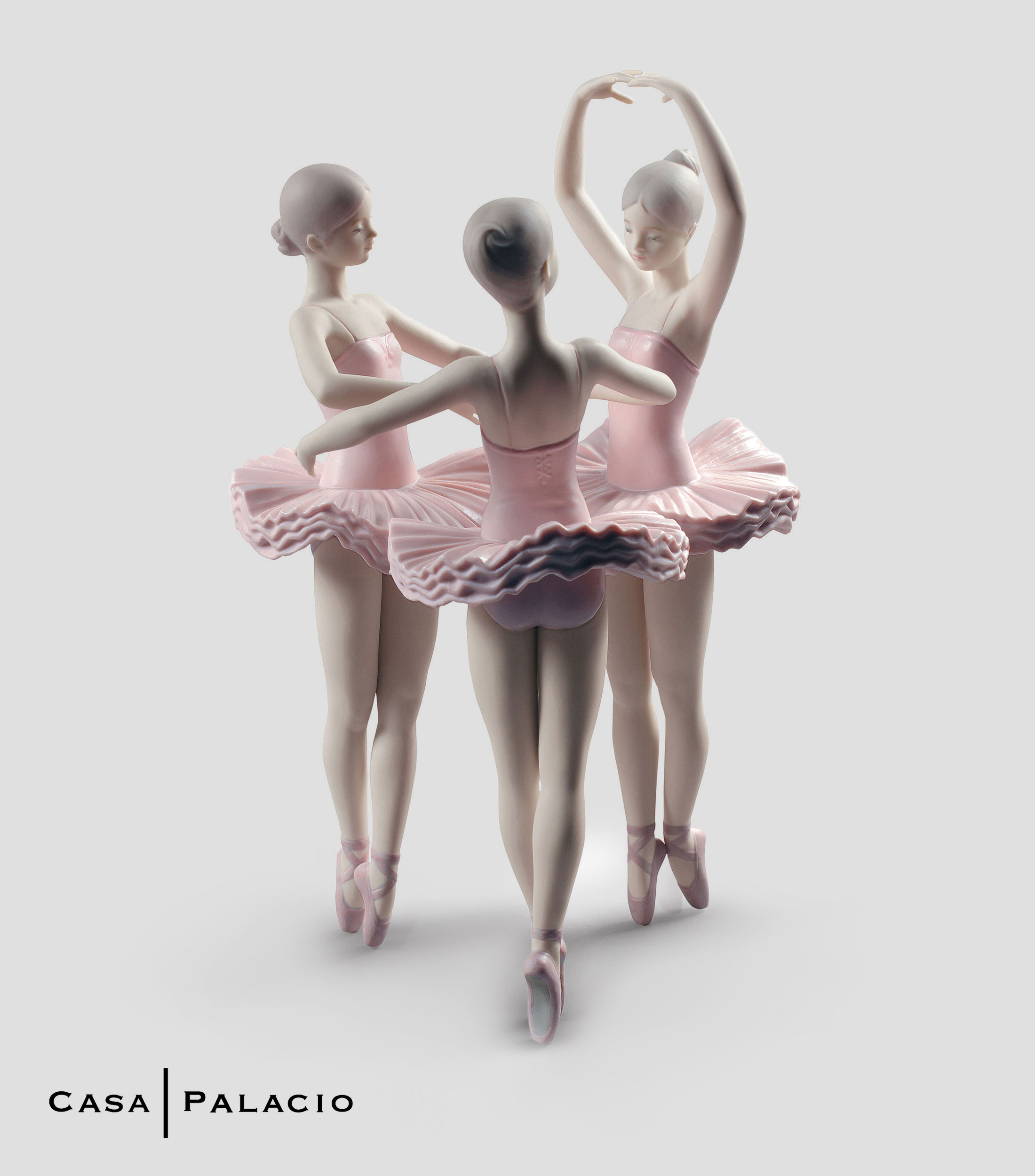 Figura decorativa Nuestra Pose De Ballet en porcelana