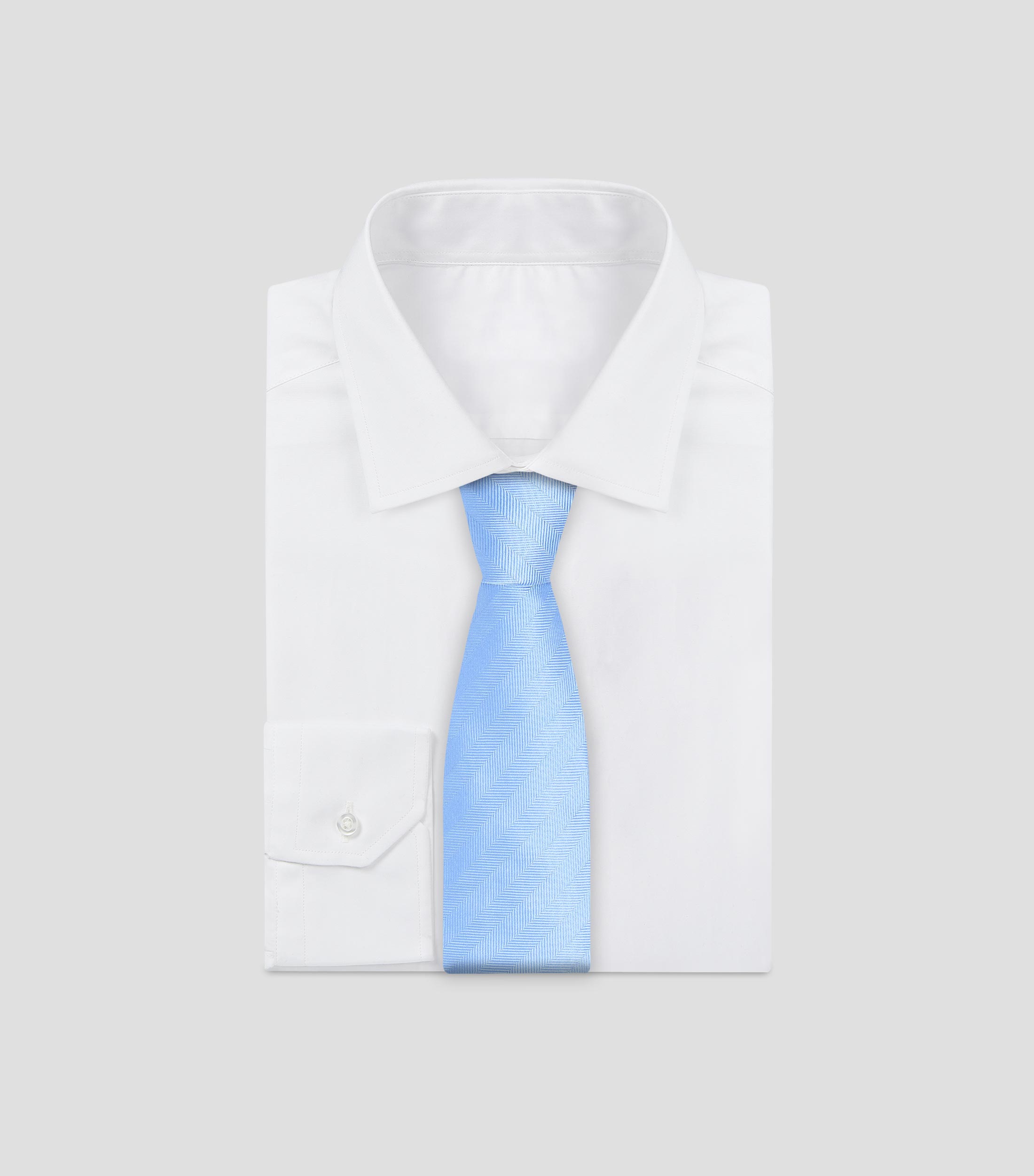 Corbata ancha de seda a rayas