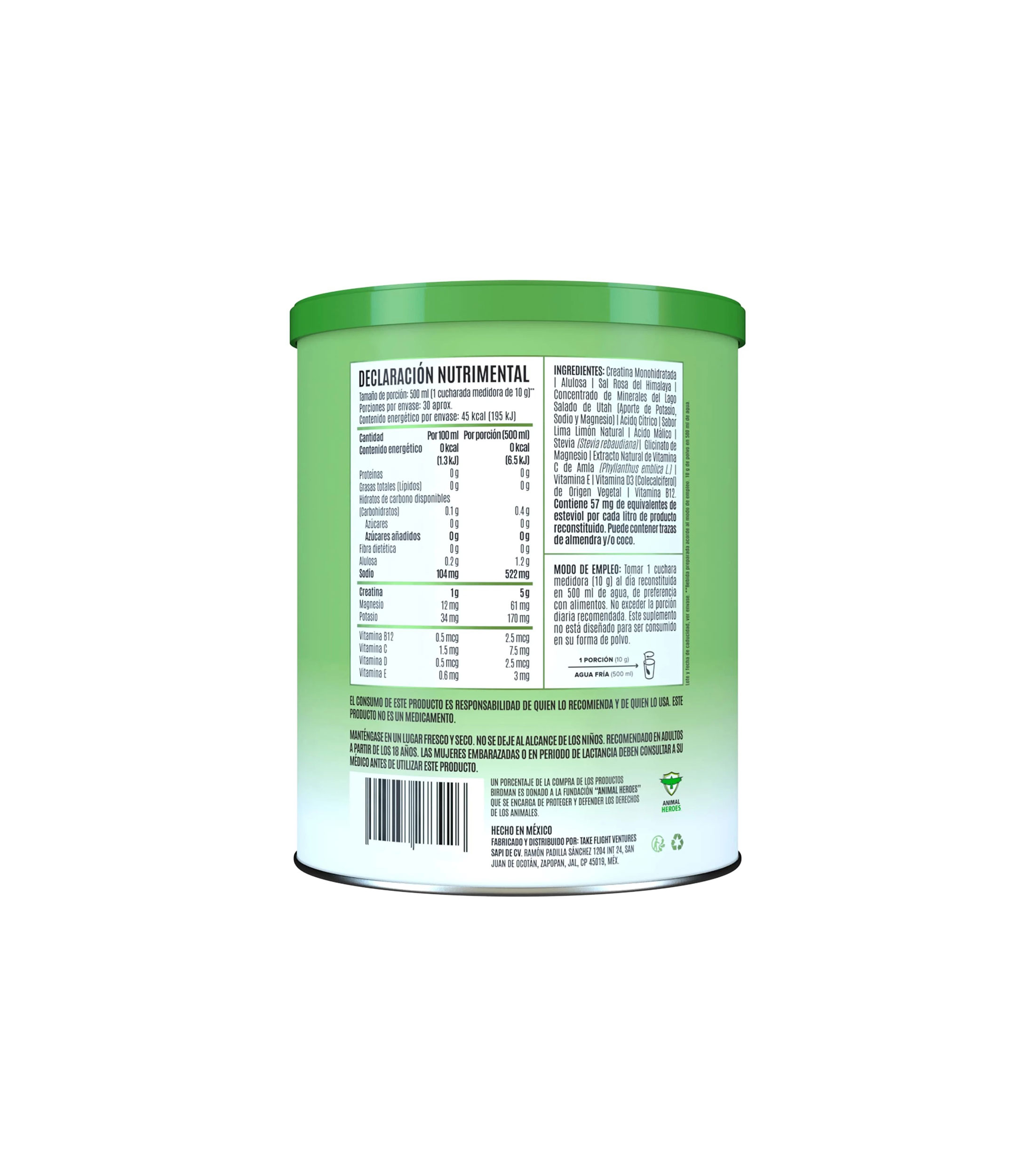 Suplemento alimenticio Creatine Electrolyte Refresher Lemon Twist, 300 g