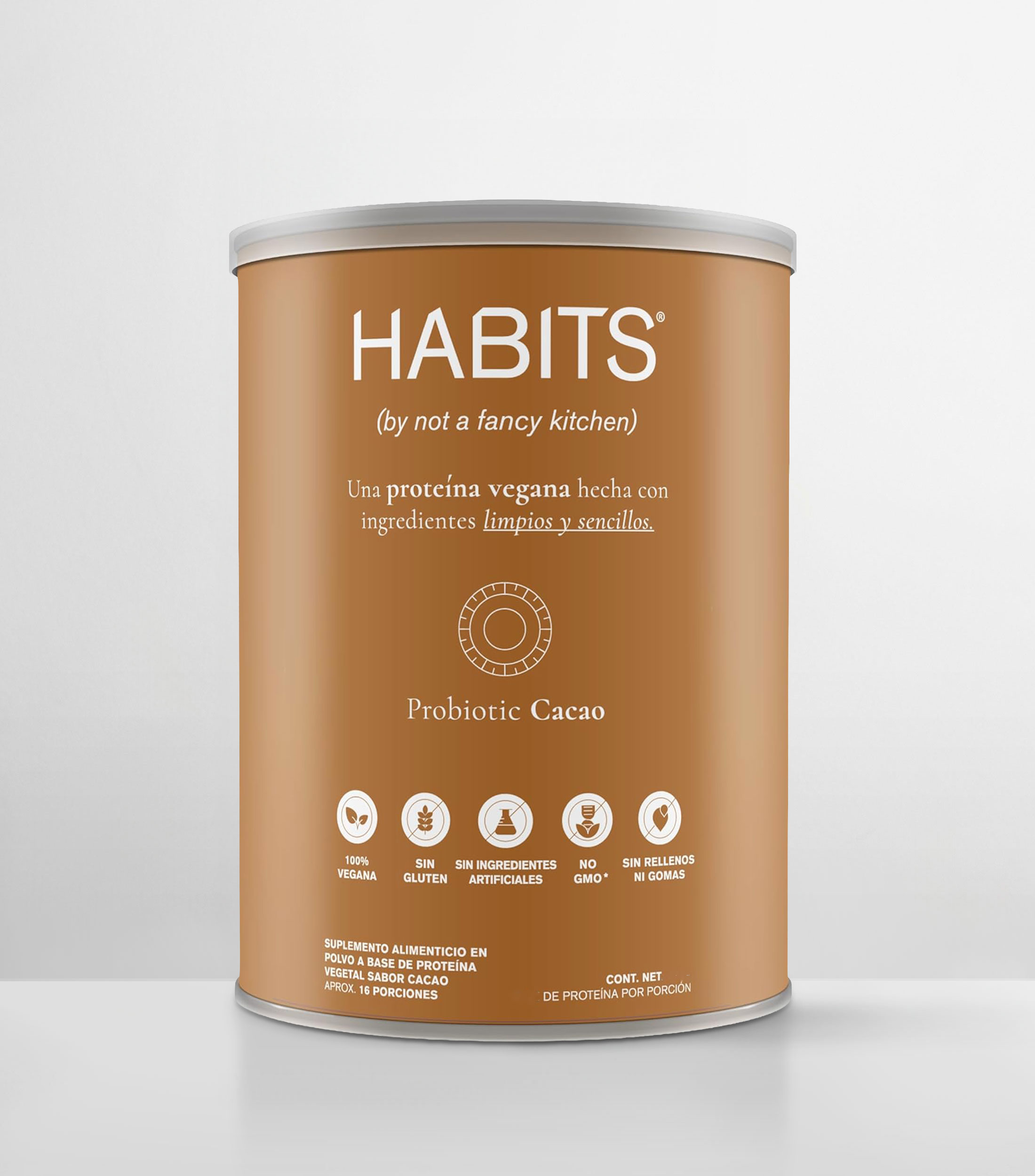 Proteína vegetal en polvo sabor cacao, 488 gr