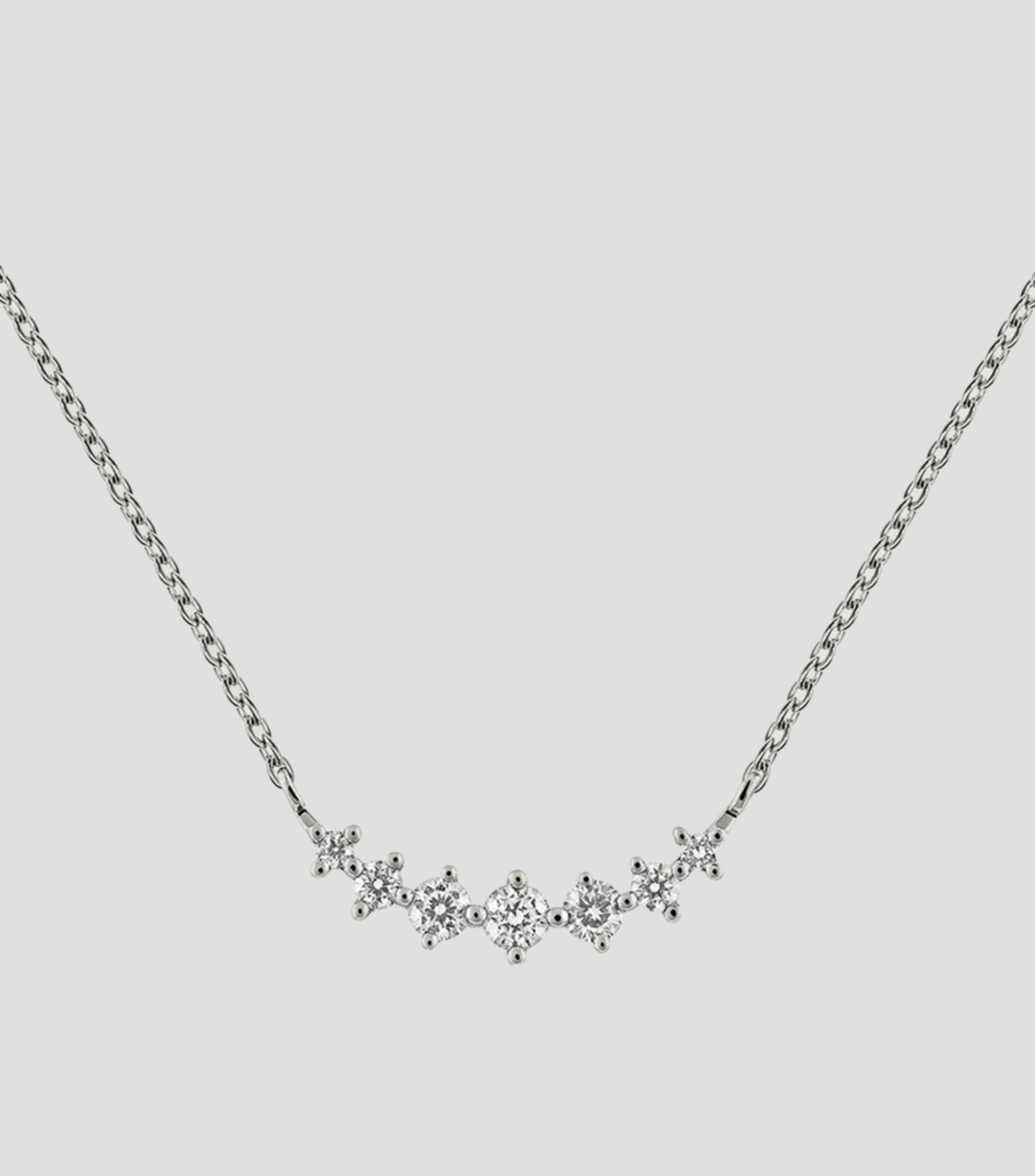 Collar en oro blanco de 18 kilates con diamantes Les Délicieux Mujer