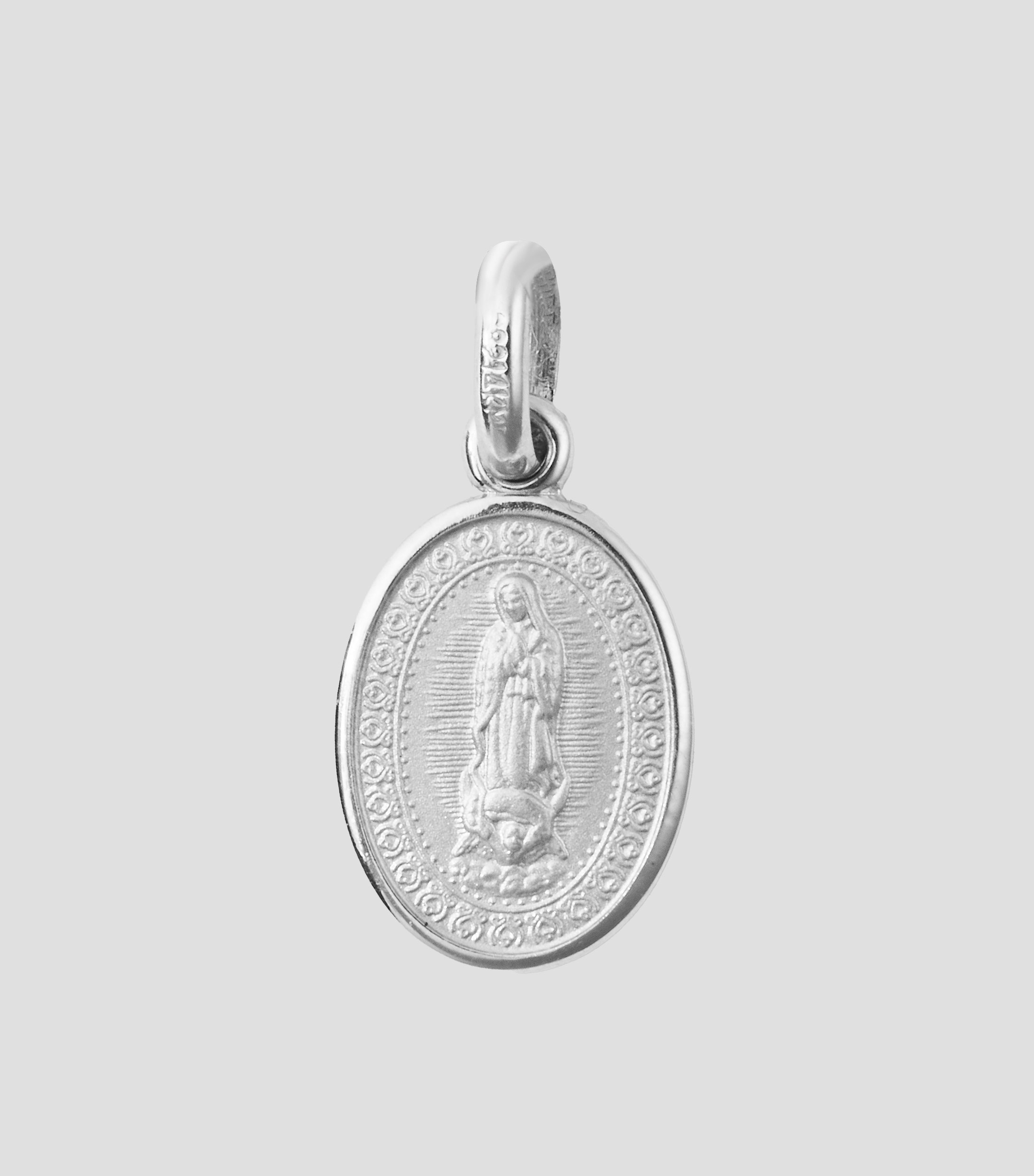 Medalla Virgen de Guadalupe con Leyenda Mujer