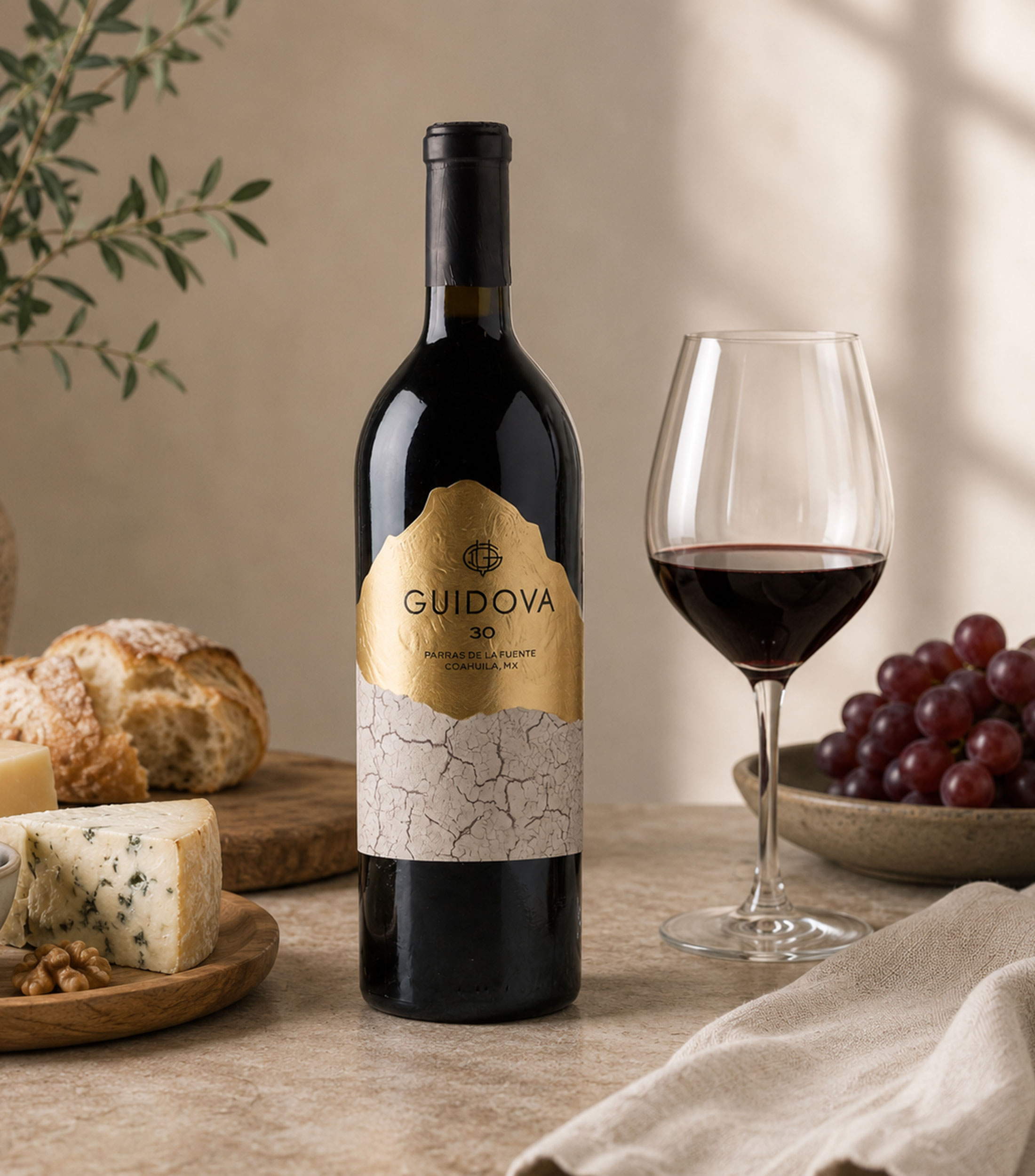 Vino tinto ensamble Guidova 30 México, 750 ml