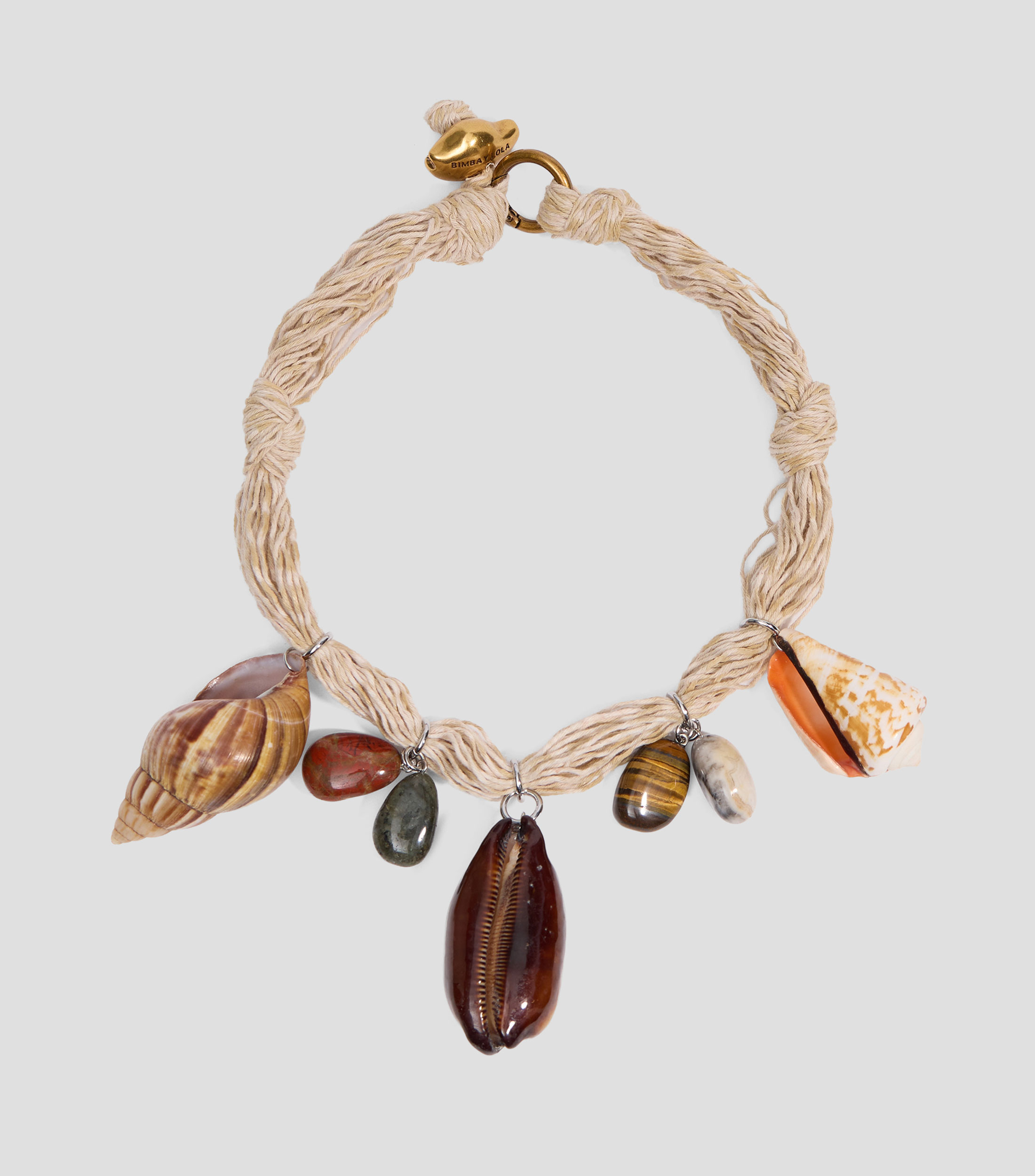 Collar con cochas y piedras Mujer