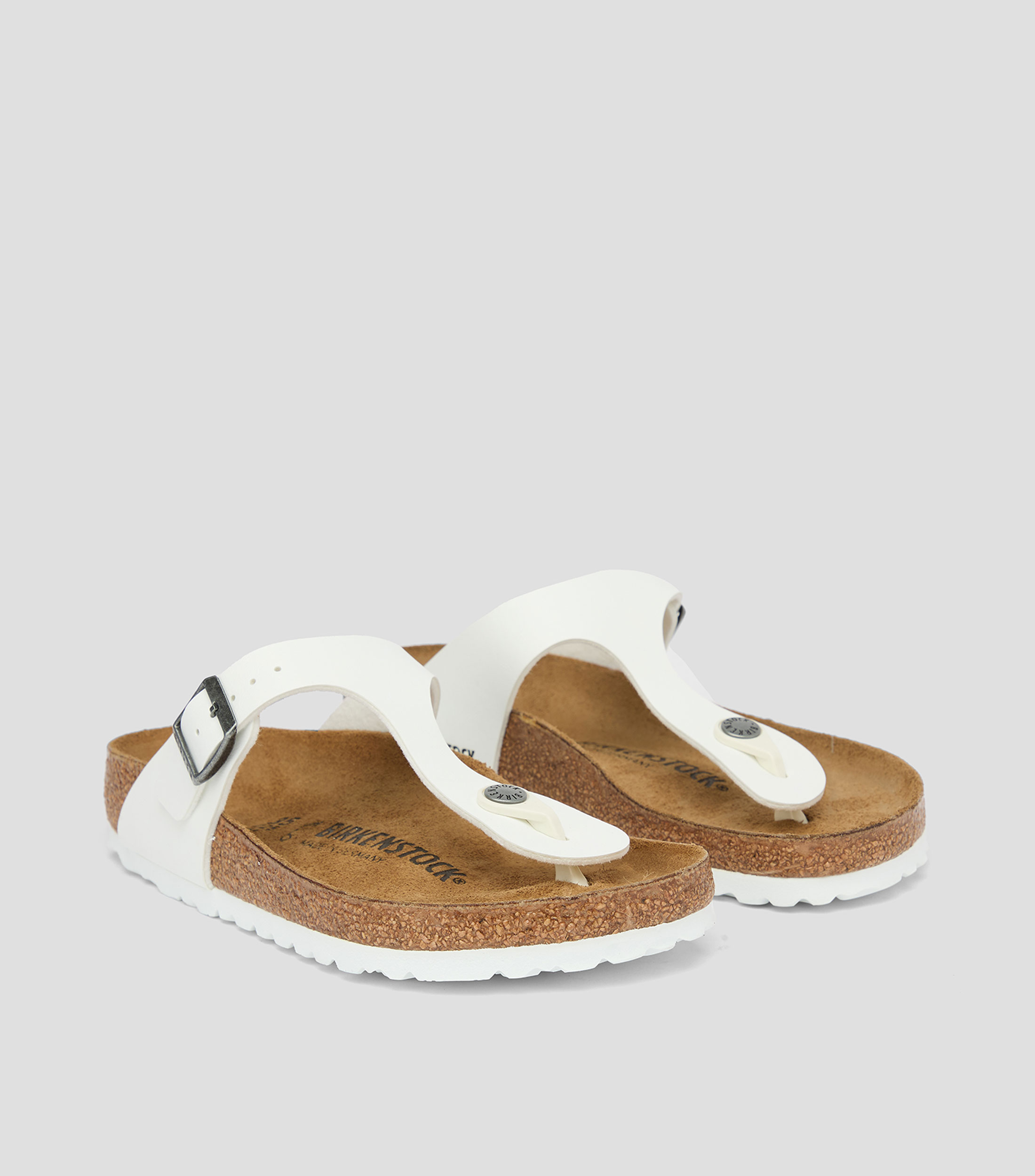 Sandalias Pata de Gallo Blancas Gizeh Mujer