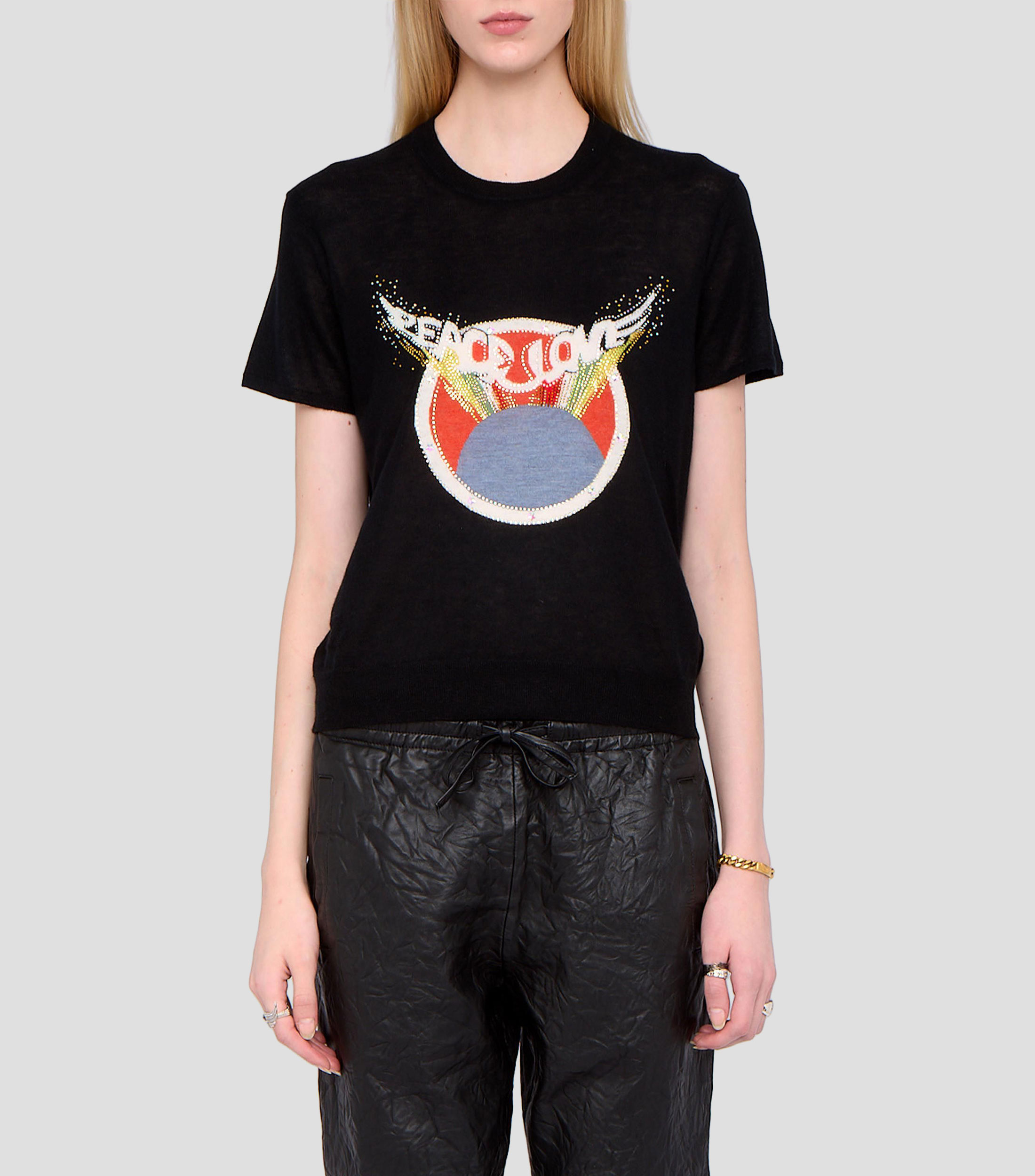 Playera cuello redondo manga corta fantasía Mujer