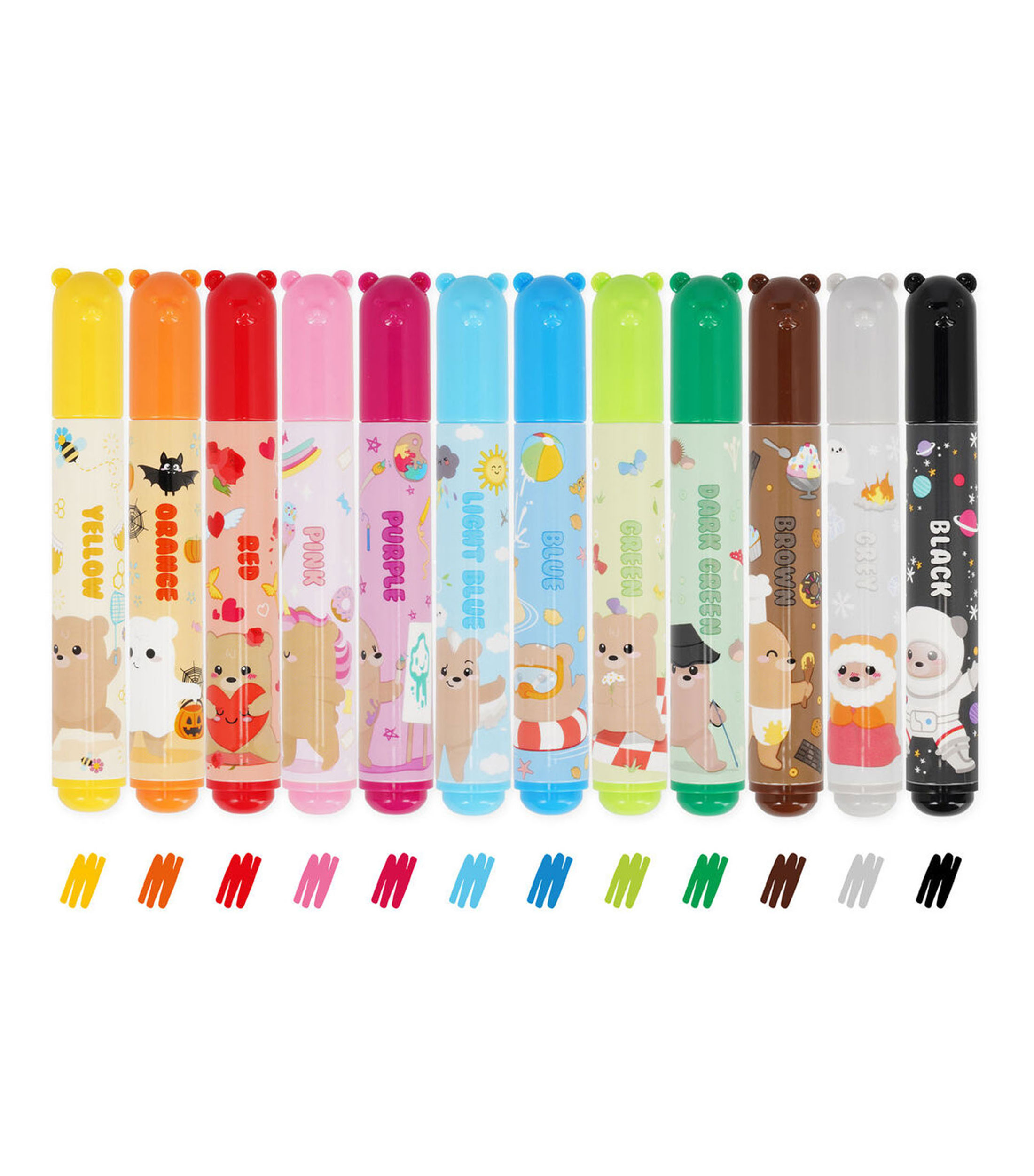 Set de 12 Marcadores Teddy Friends