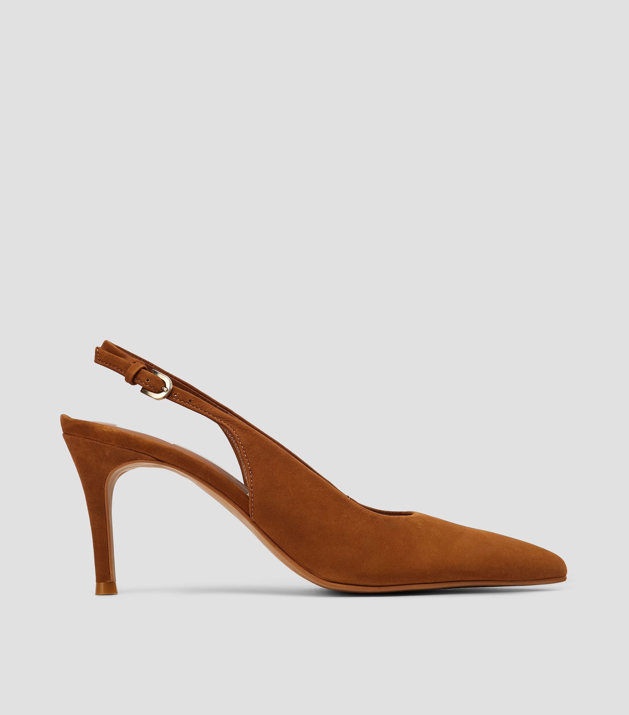 Zapatillas slingback con tacón delgado de 8 cm Mujer
