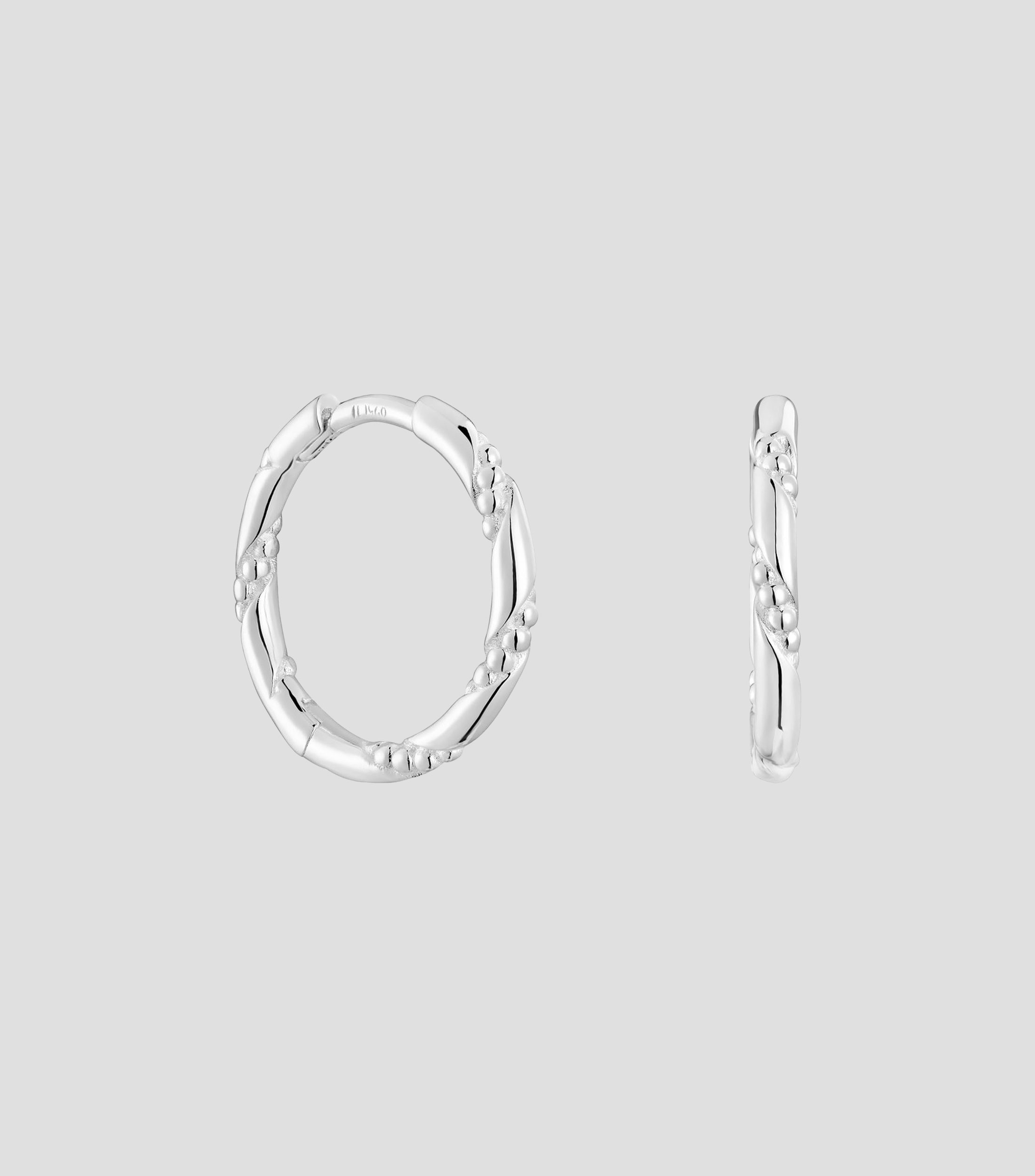 Aretes en Plata .925 aro Mujer