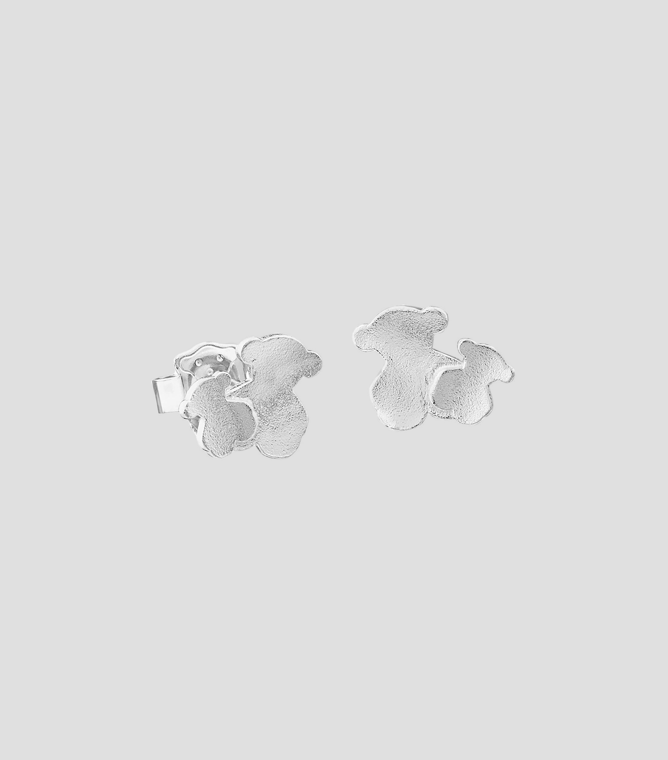 Aretes en plata osos Hill Mujer