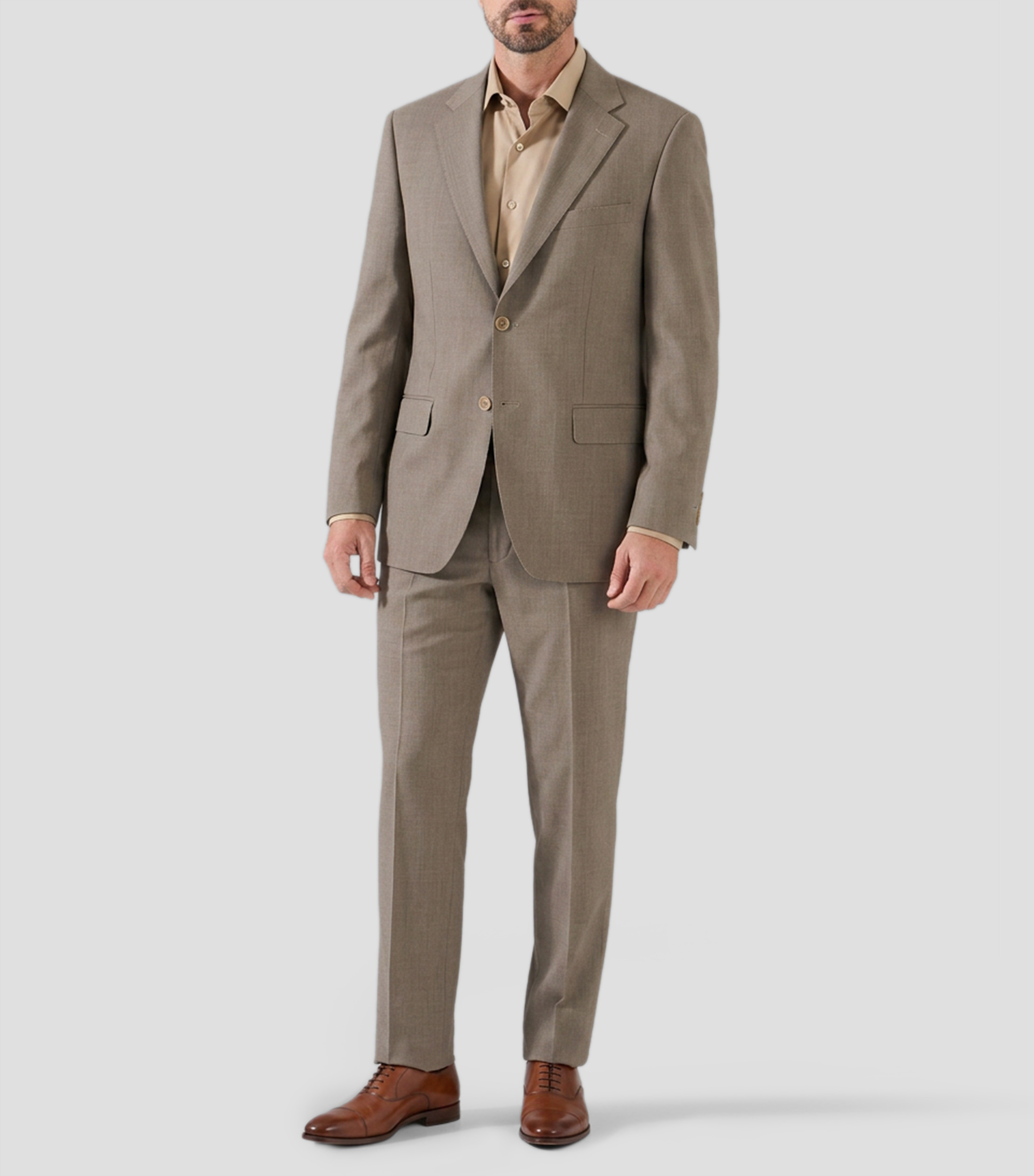 Traje de corte slim liso Hombre