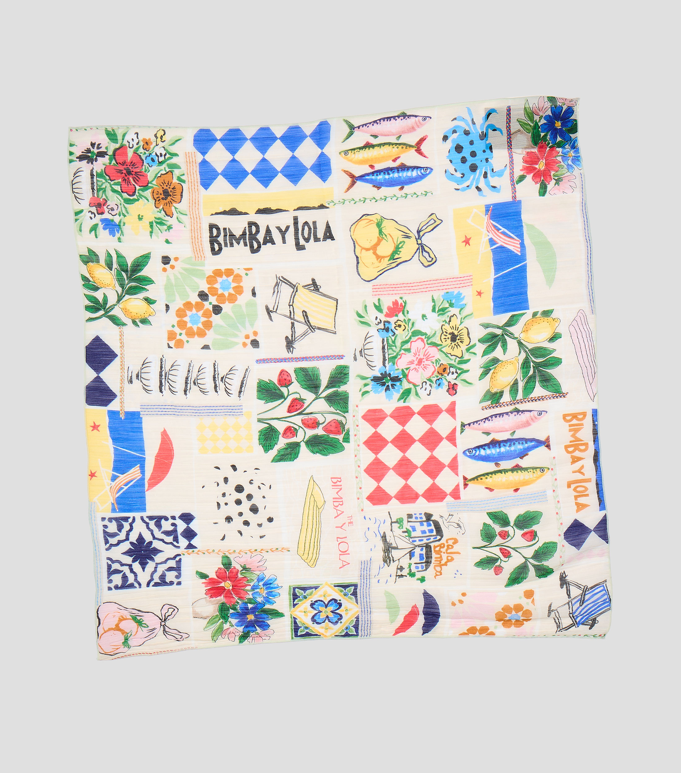 Pañuelo estampado Mujer