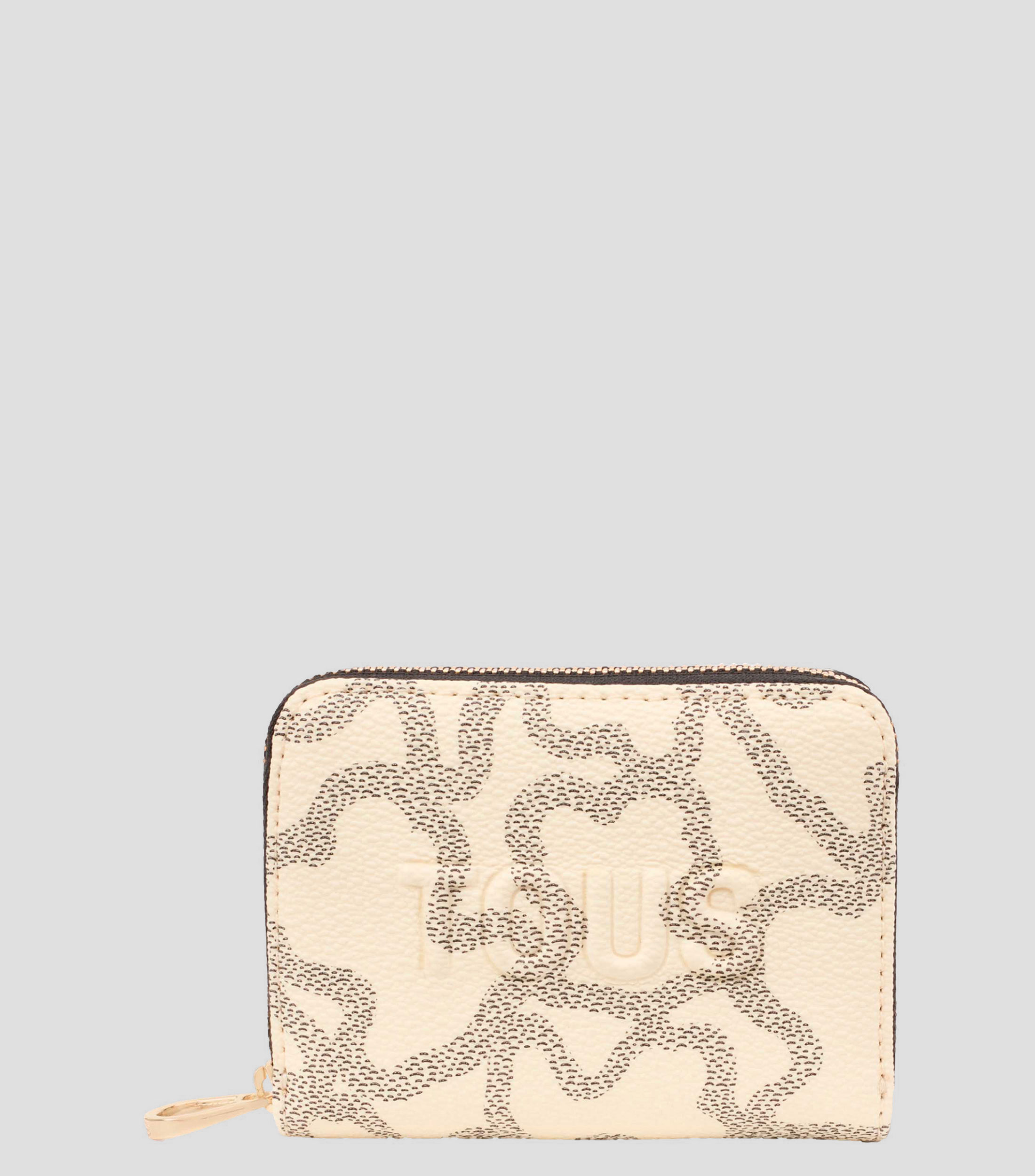Monedero beige Kaos Icon con patrón de logotipo Mujer