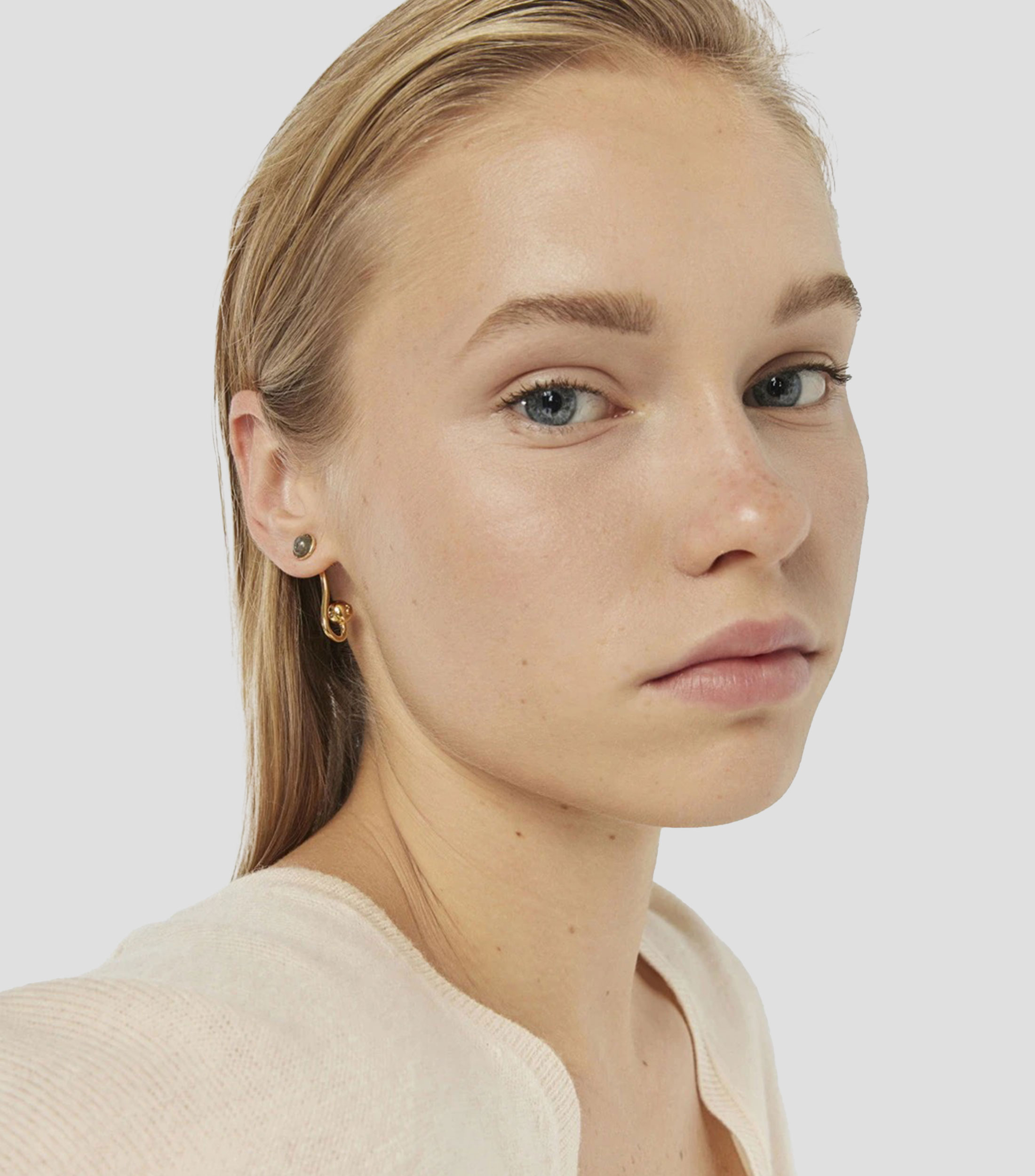 Aretes en plata Plump Mujer