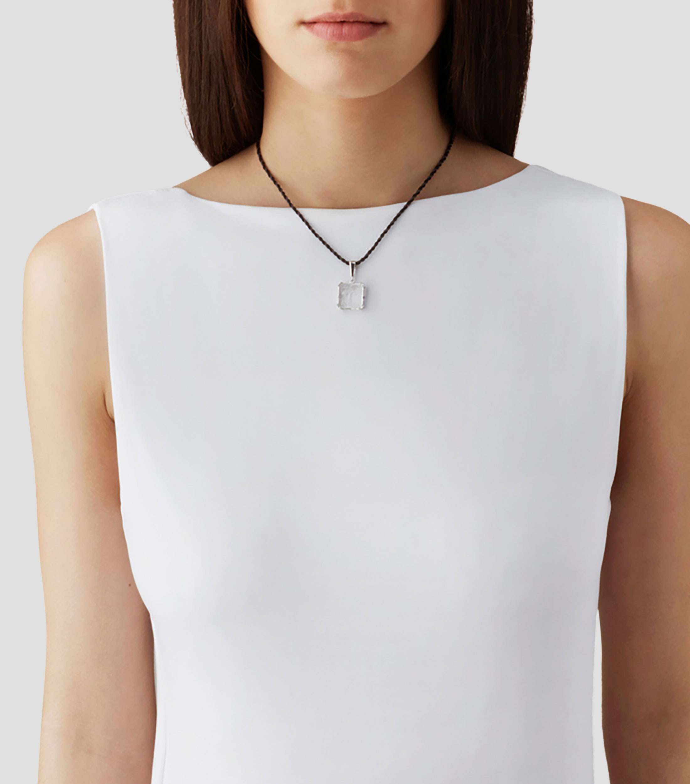 Dije en plata Arethuse con cristal Mujer