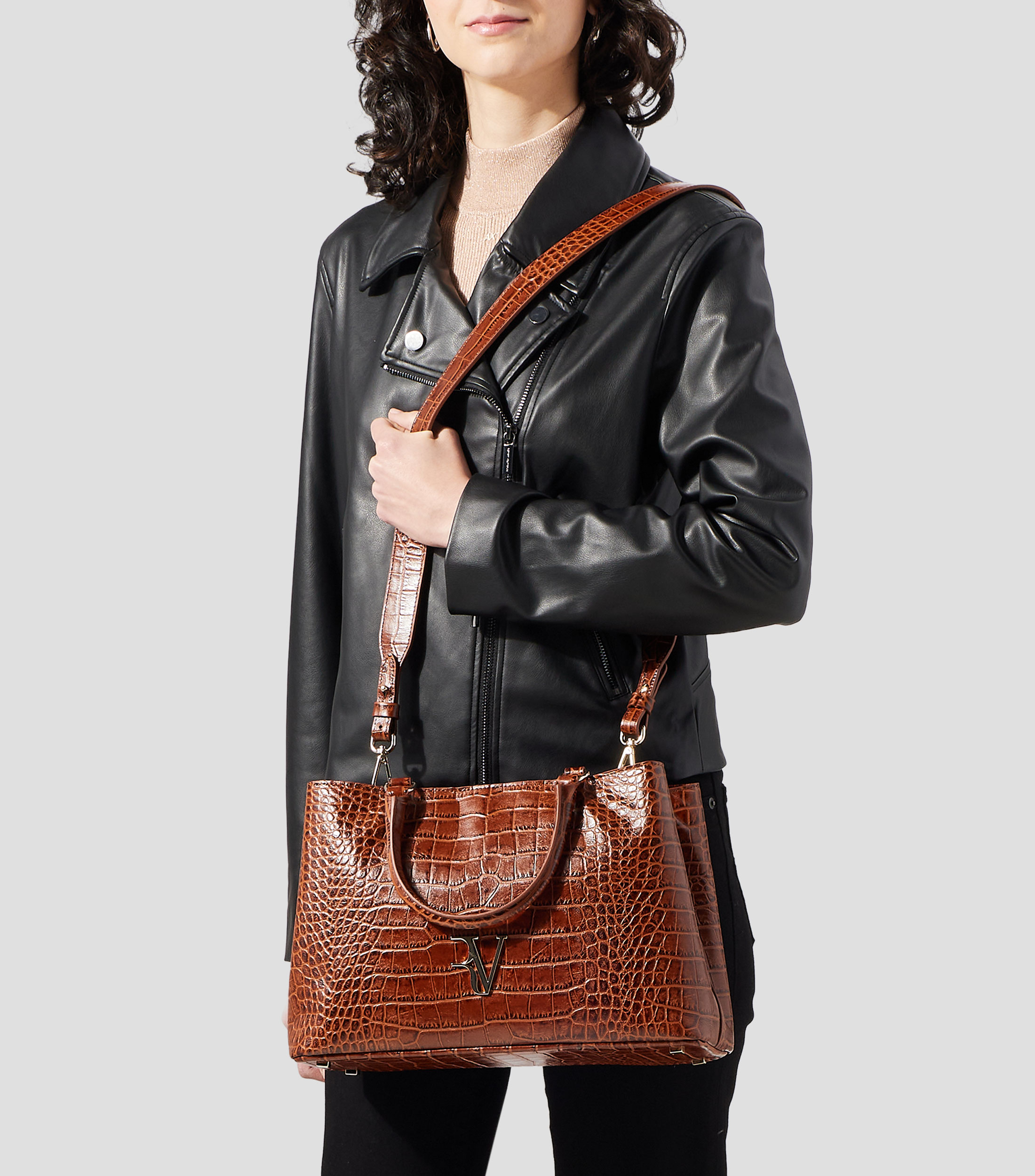 Bolsa Satchel en piel Mujer