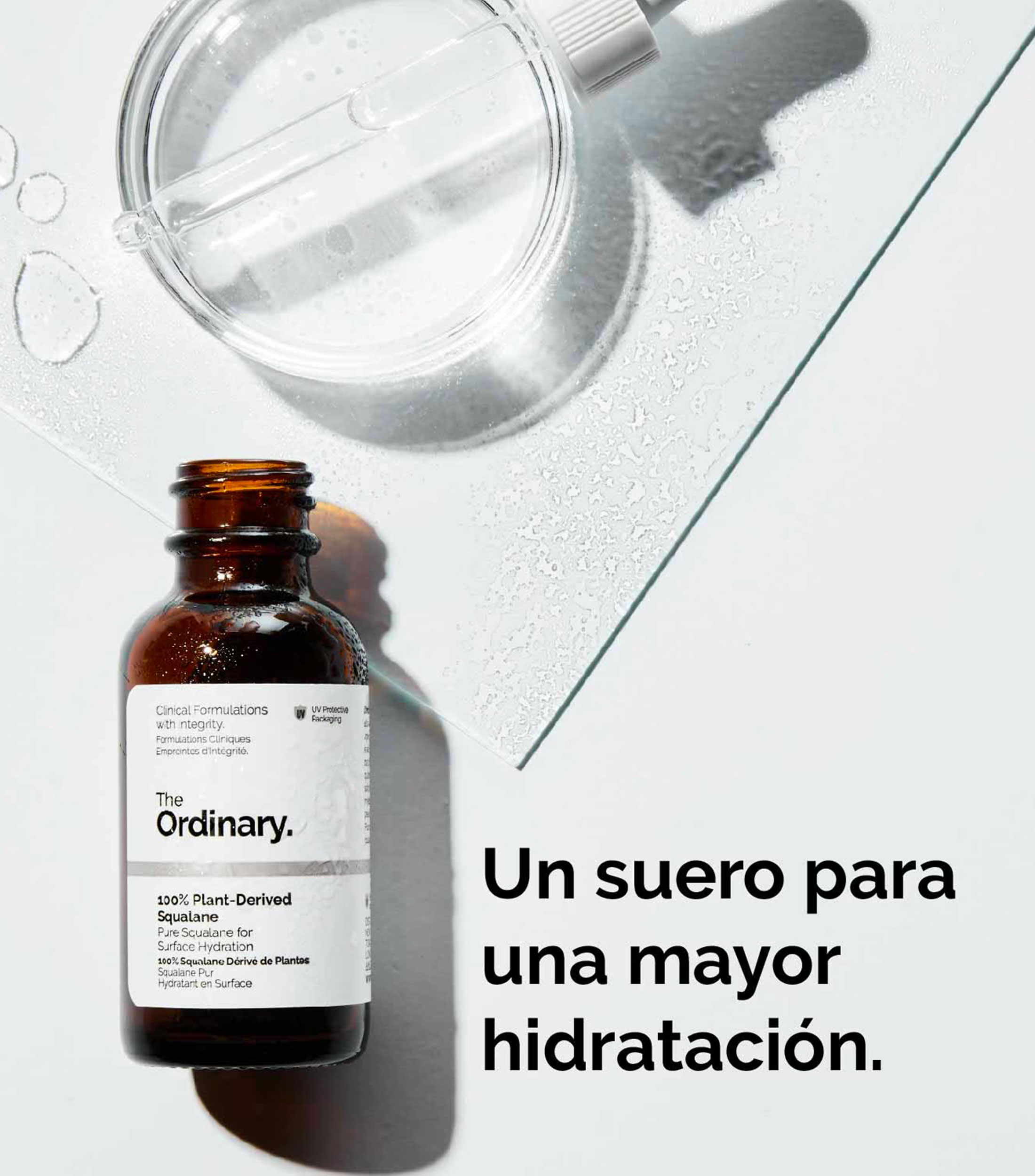 Aceite facial hidratante 100% Plant-Derived Squalane, 30 ml