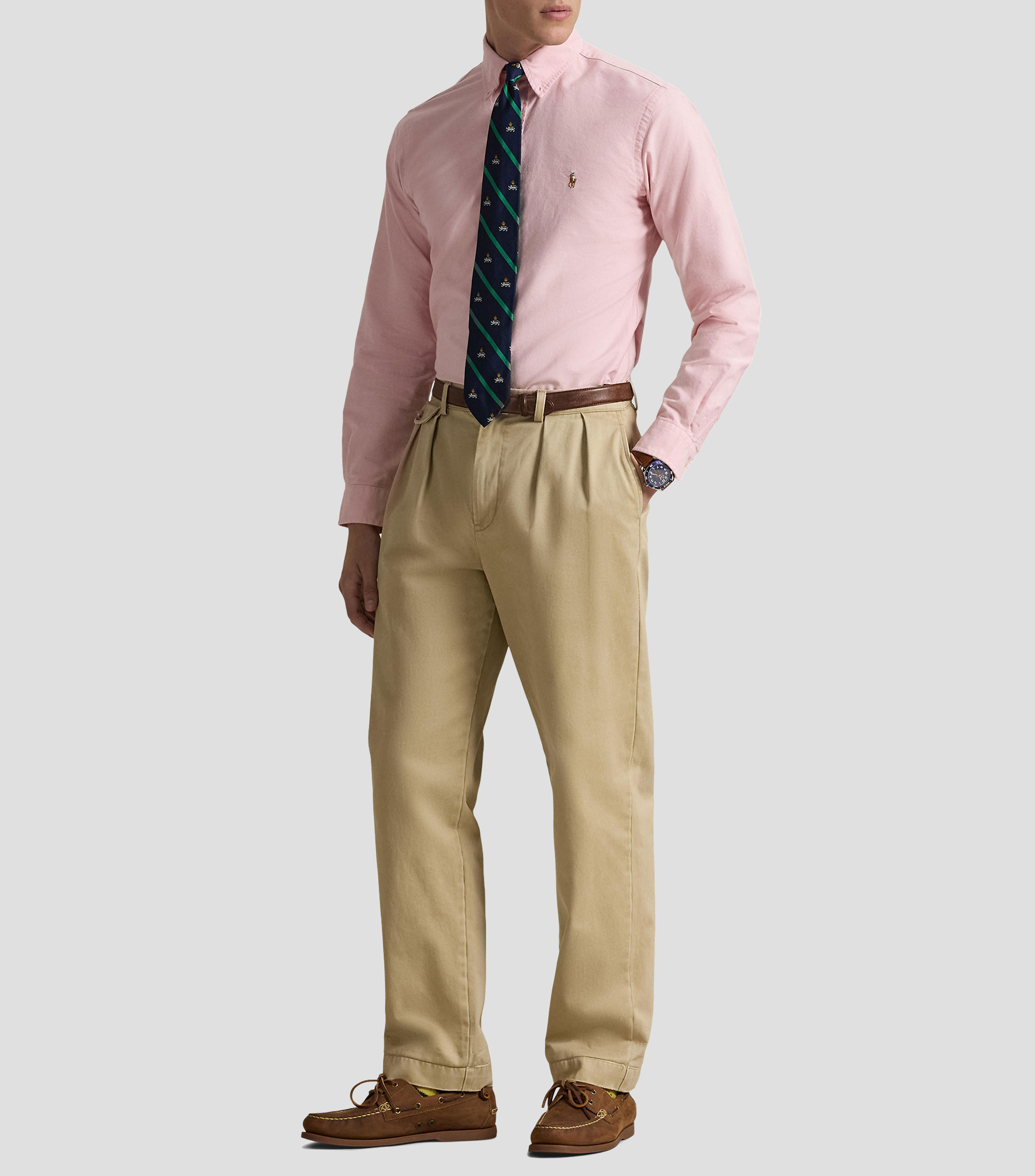 Camisa lisa manga larga Hombre