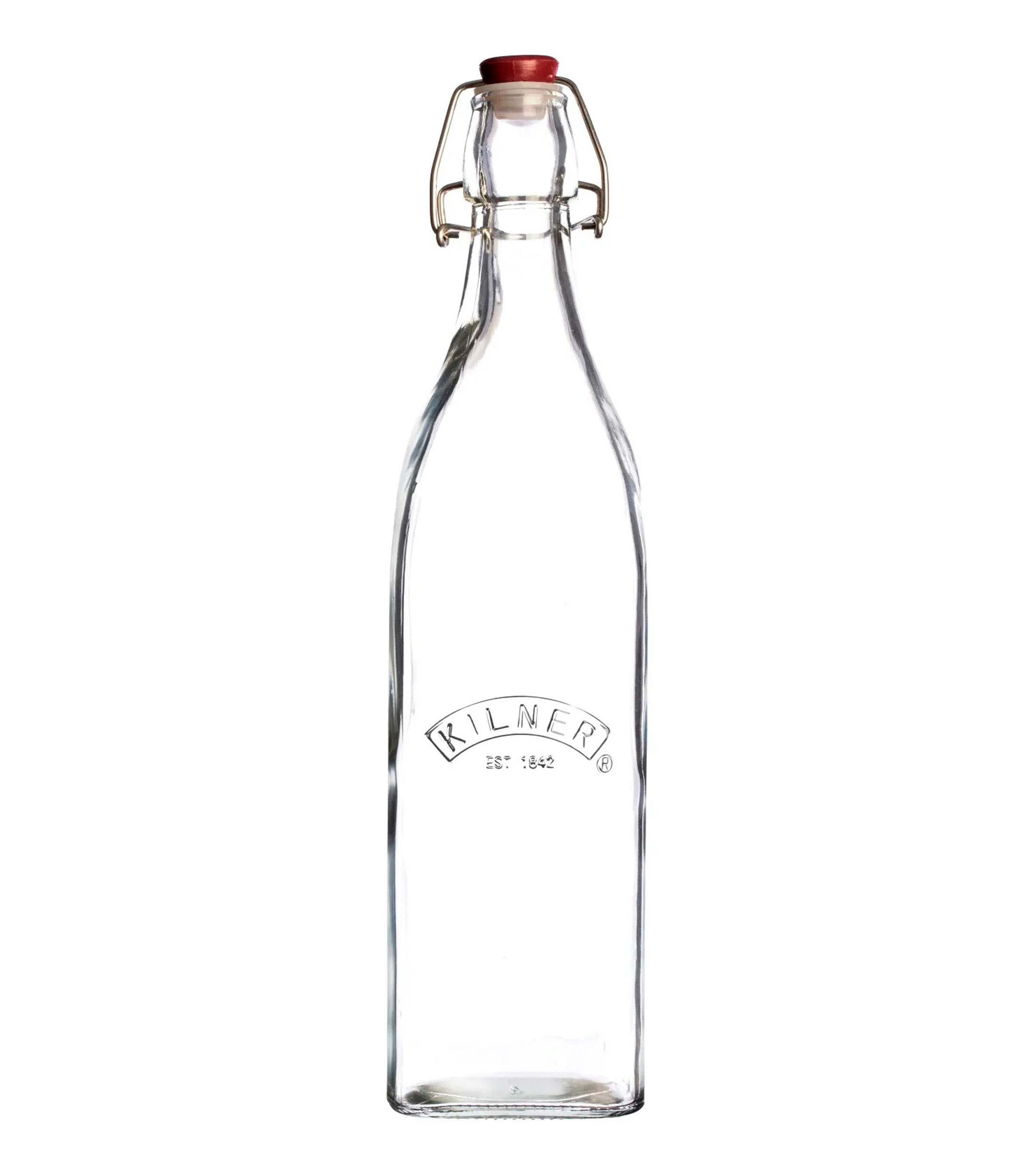 Botella con clip cuadrado