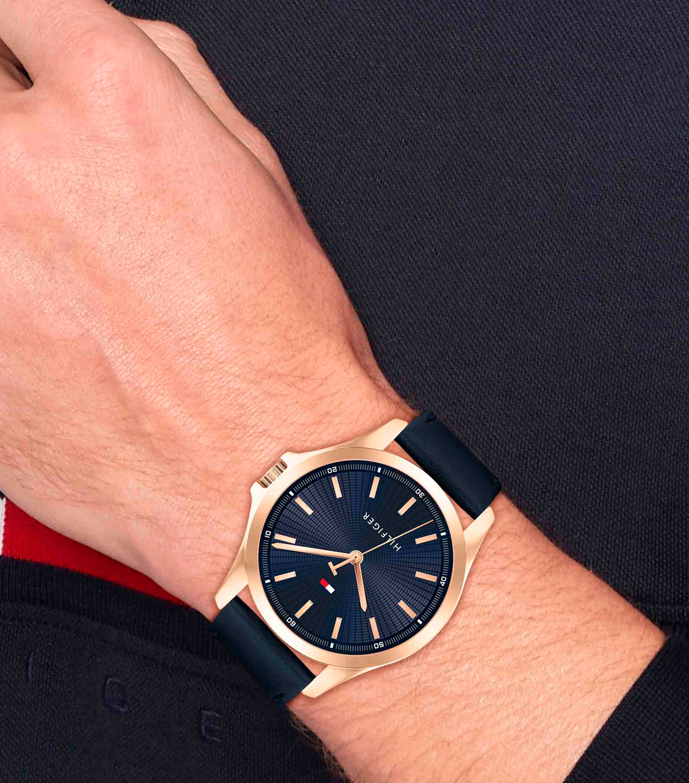 Reloj para Hombre Bruce Casual, Dorado, Azul