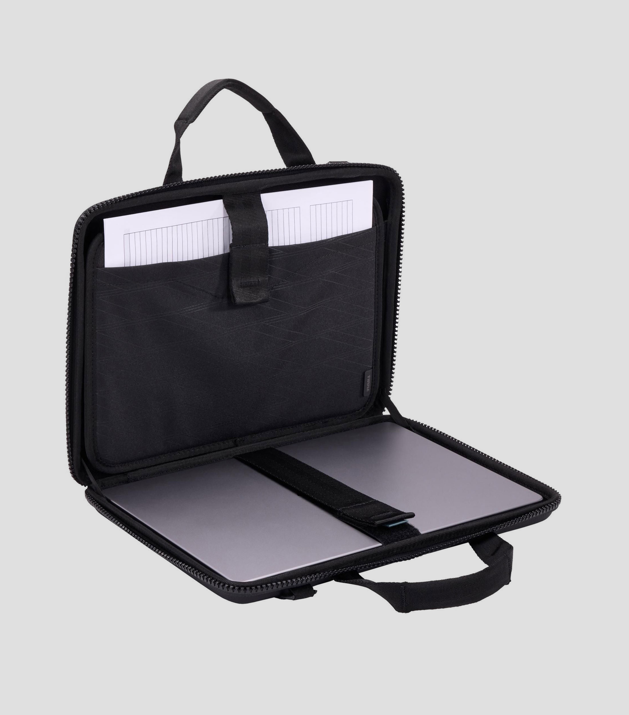 Maletín negro Attache liso Unisex