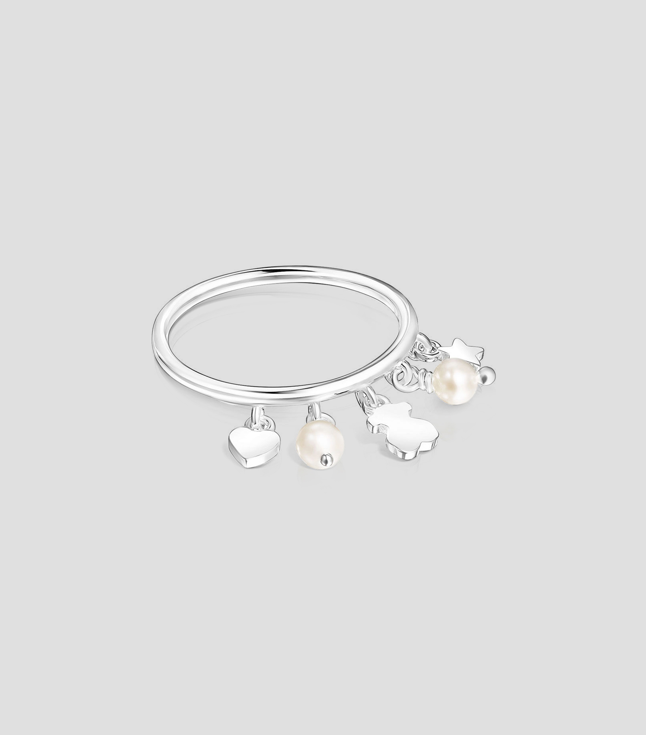 Anillo en plata .925 Cool Joy con perlas Mujer Talla 7