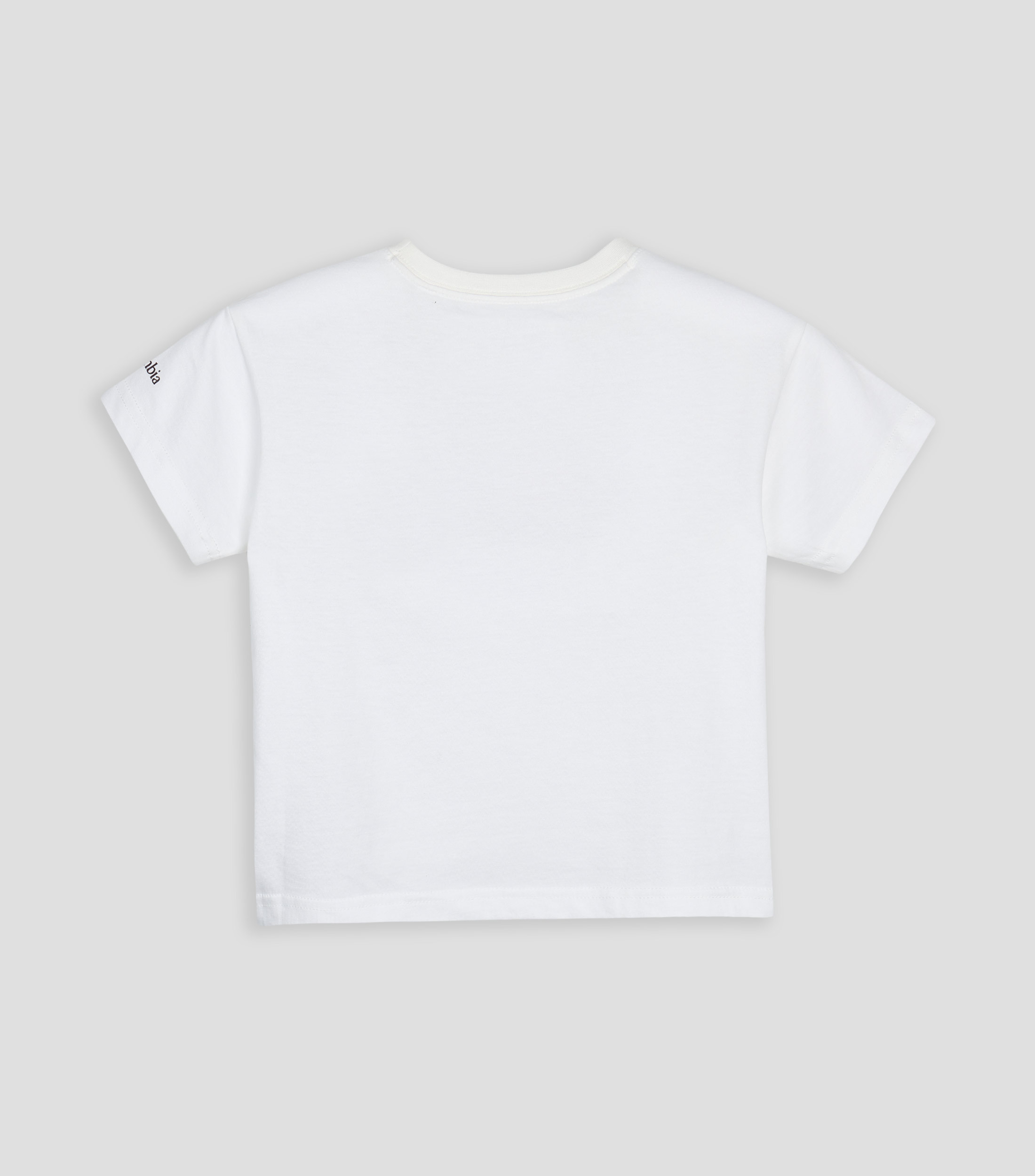 Playera cuello redondo manga corta con estampado Niña