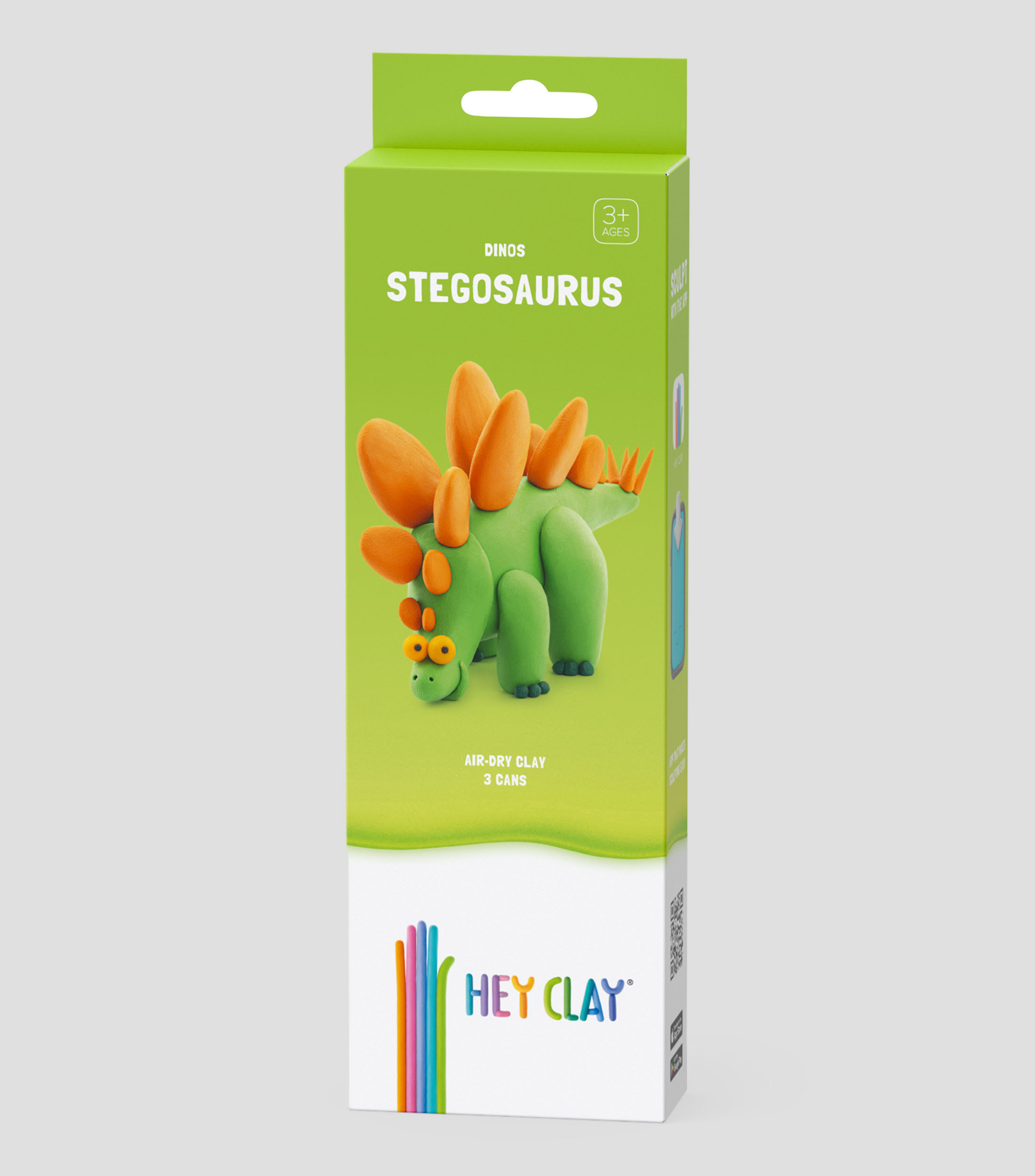 Estegosaurio, serie Dinos, 3 latas