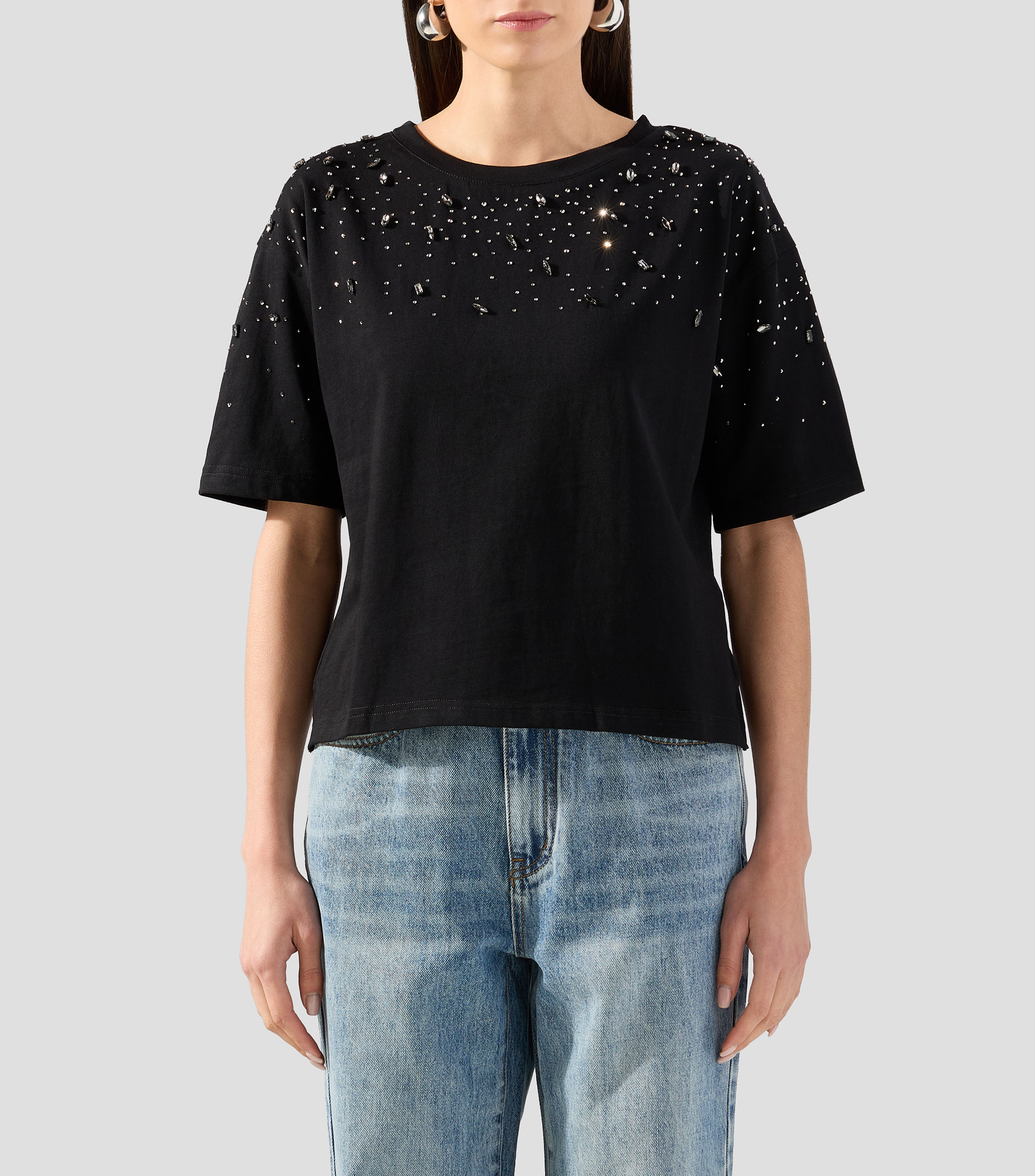 Playera cuello redondo manga corta fantasía Mujer