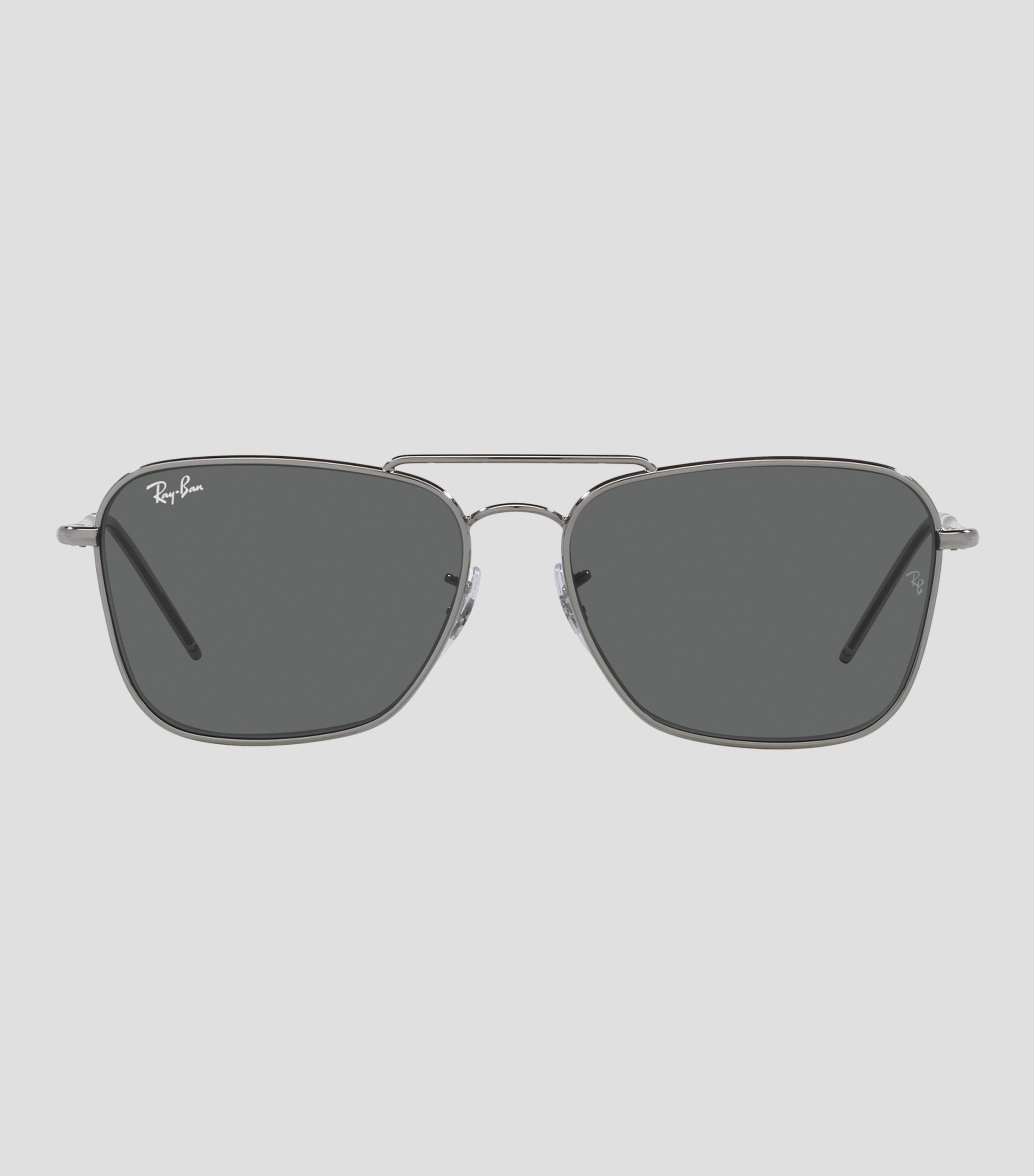 Lentes de sol aviador Caravan Reverse plateados Unisex
