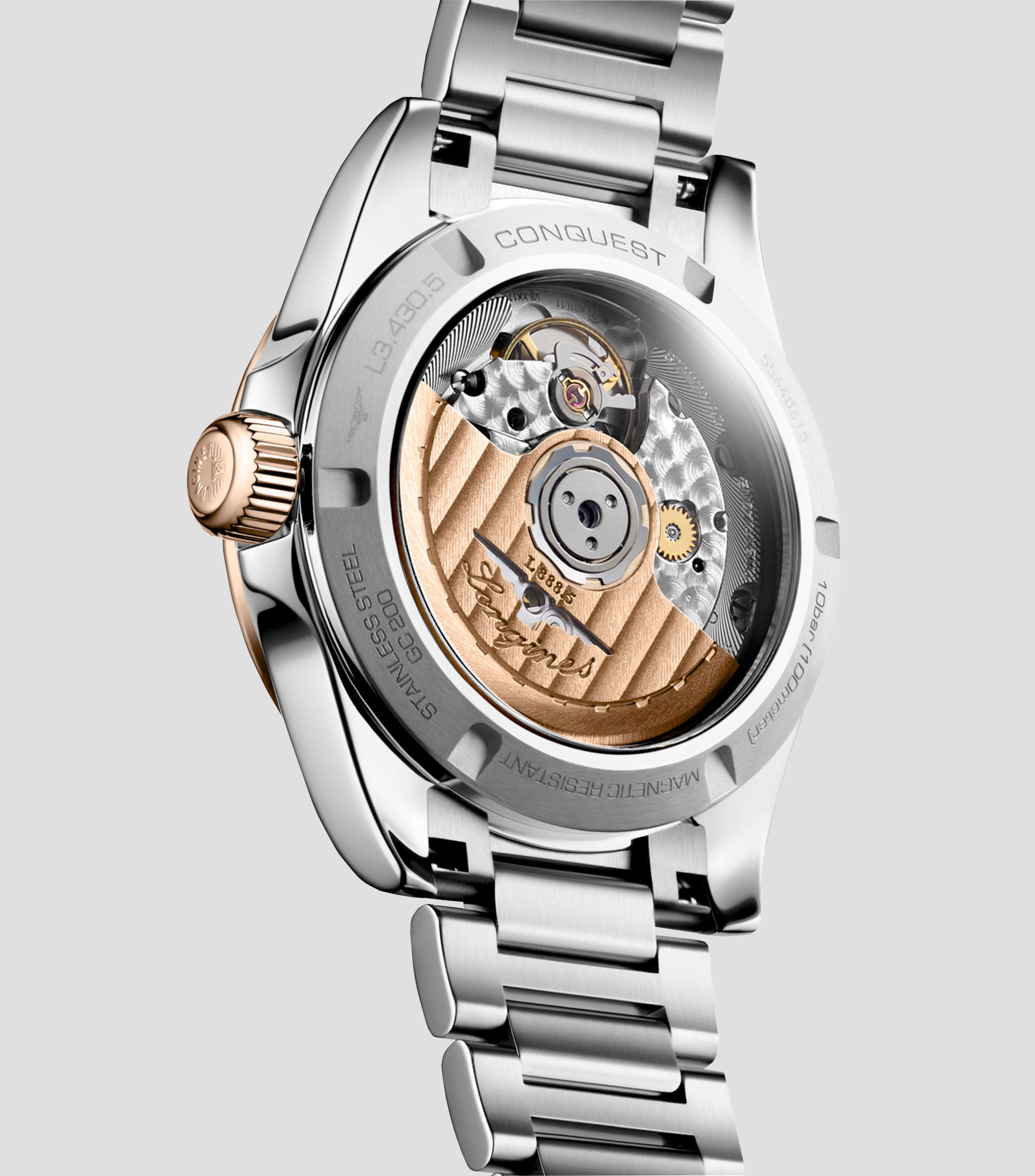 Reloj para Mujer Conquest De Vestir Plateado, Oro rosa