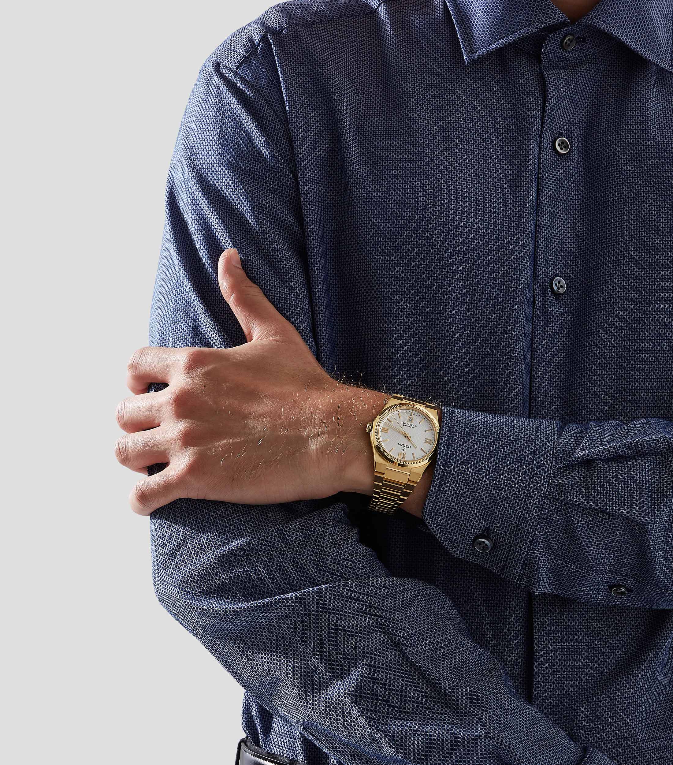 Reloj para Hombre Rive De vestir, Dorado