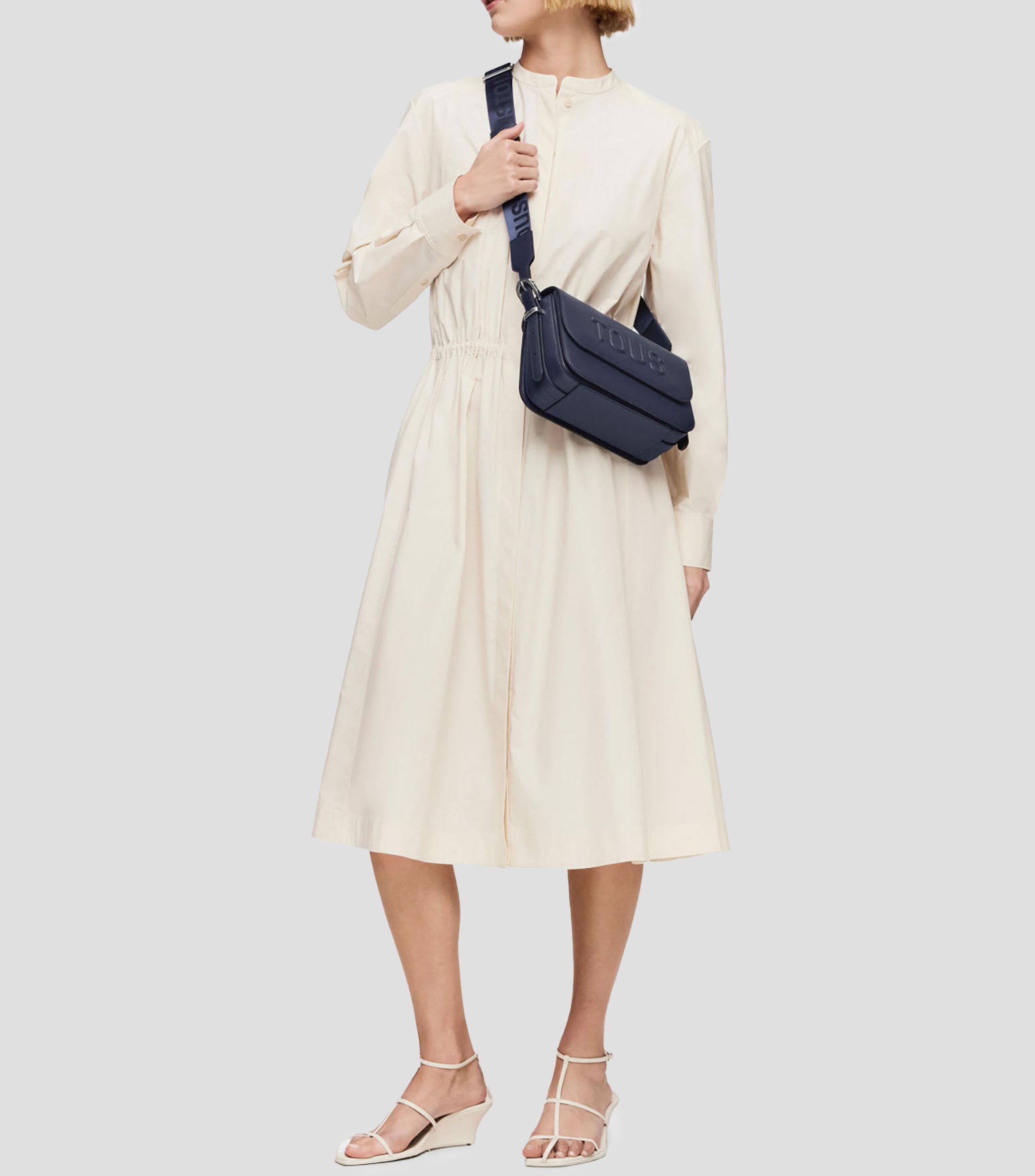 Bolso crossbody azul Brenda con logotipo Mujer