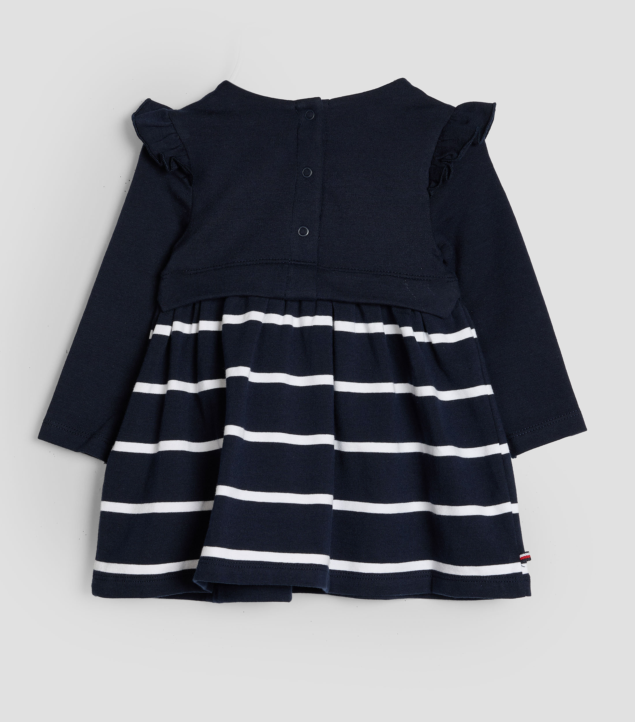 Vestido manga larga rayas Bebé