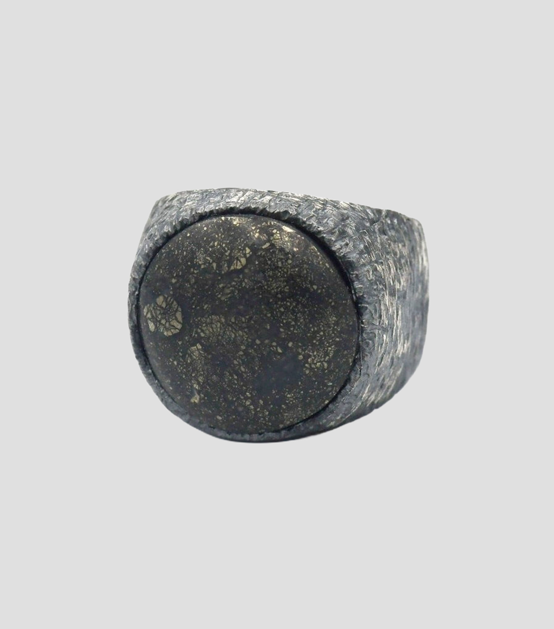 Anillo en plata .925 con incrustación de ágata Hombre