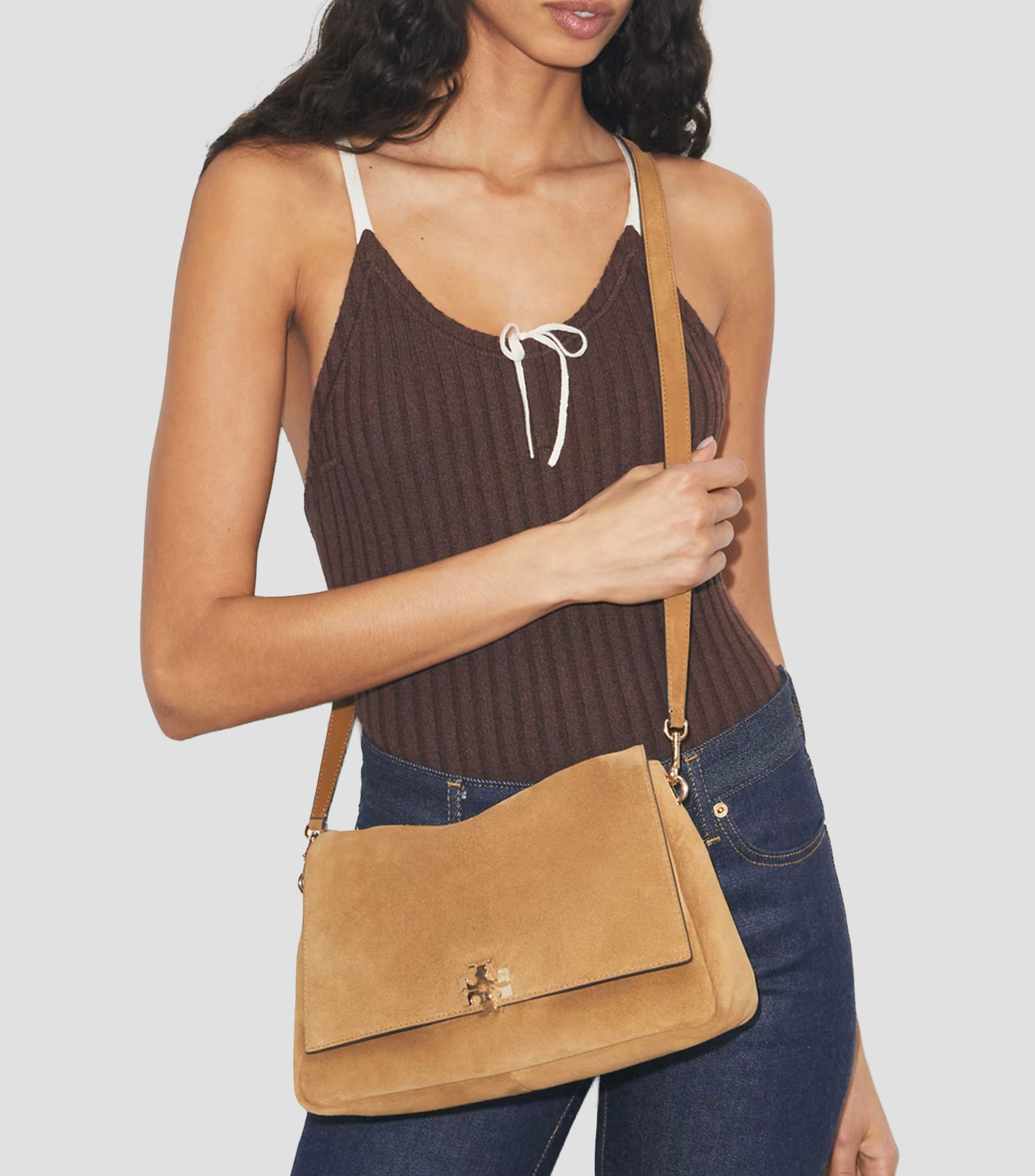 Bolsa en piel Shoulder Sólido
