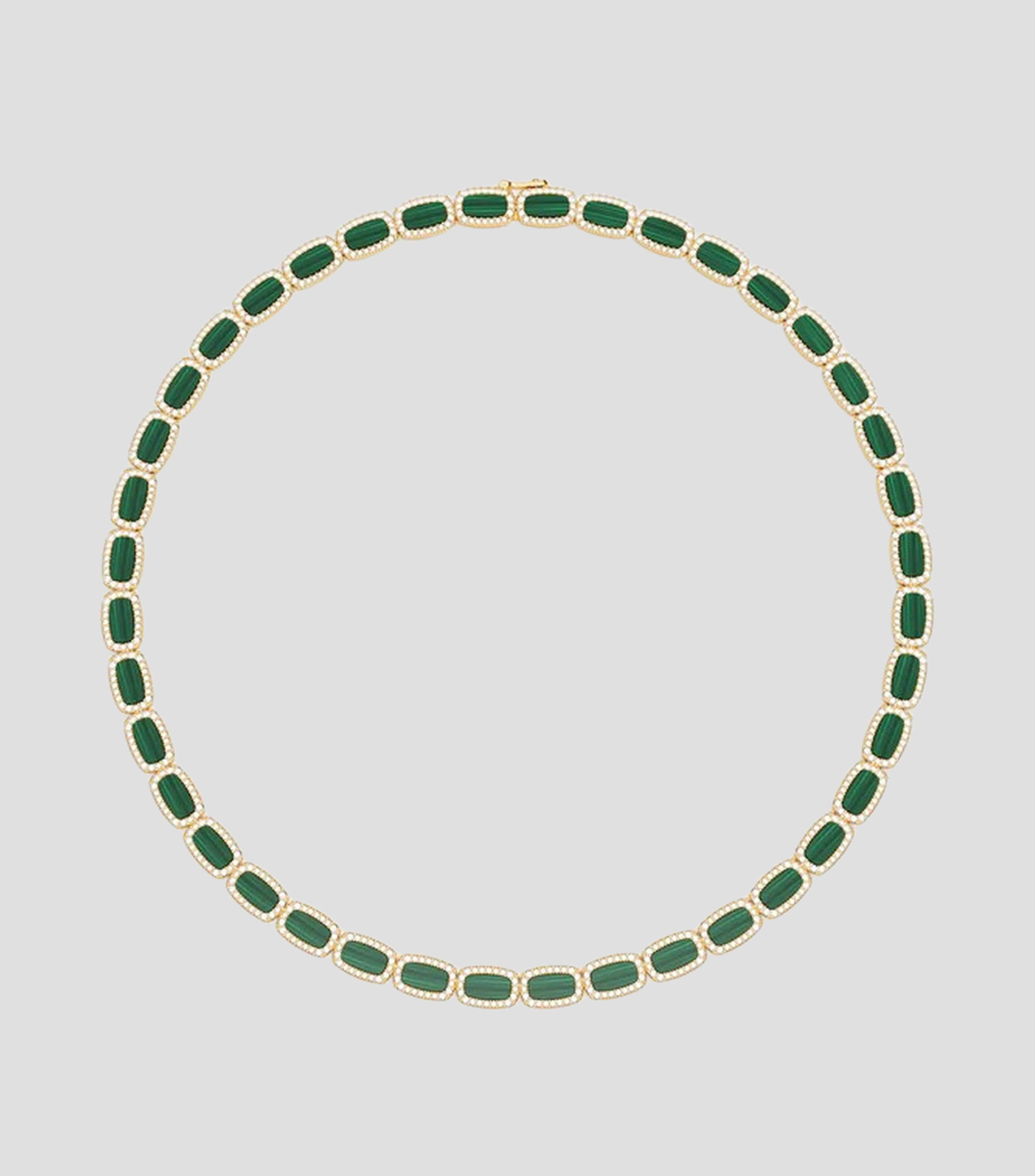 Collar con malaquita Mujer