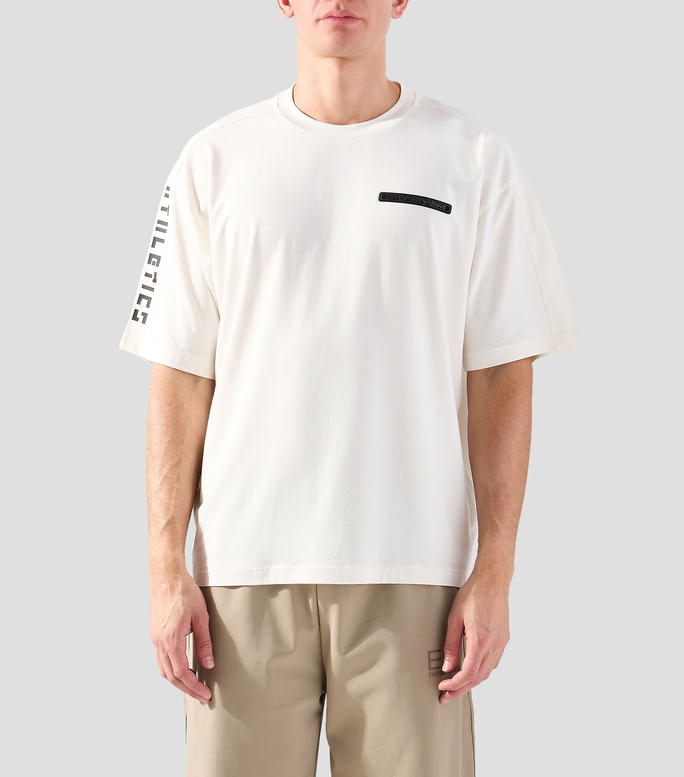 Playera cuello redondo manga corta lisa Hombre