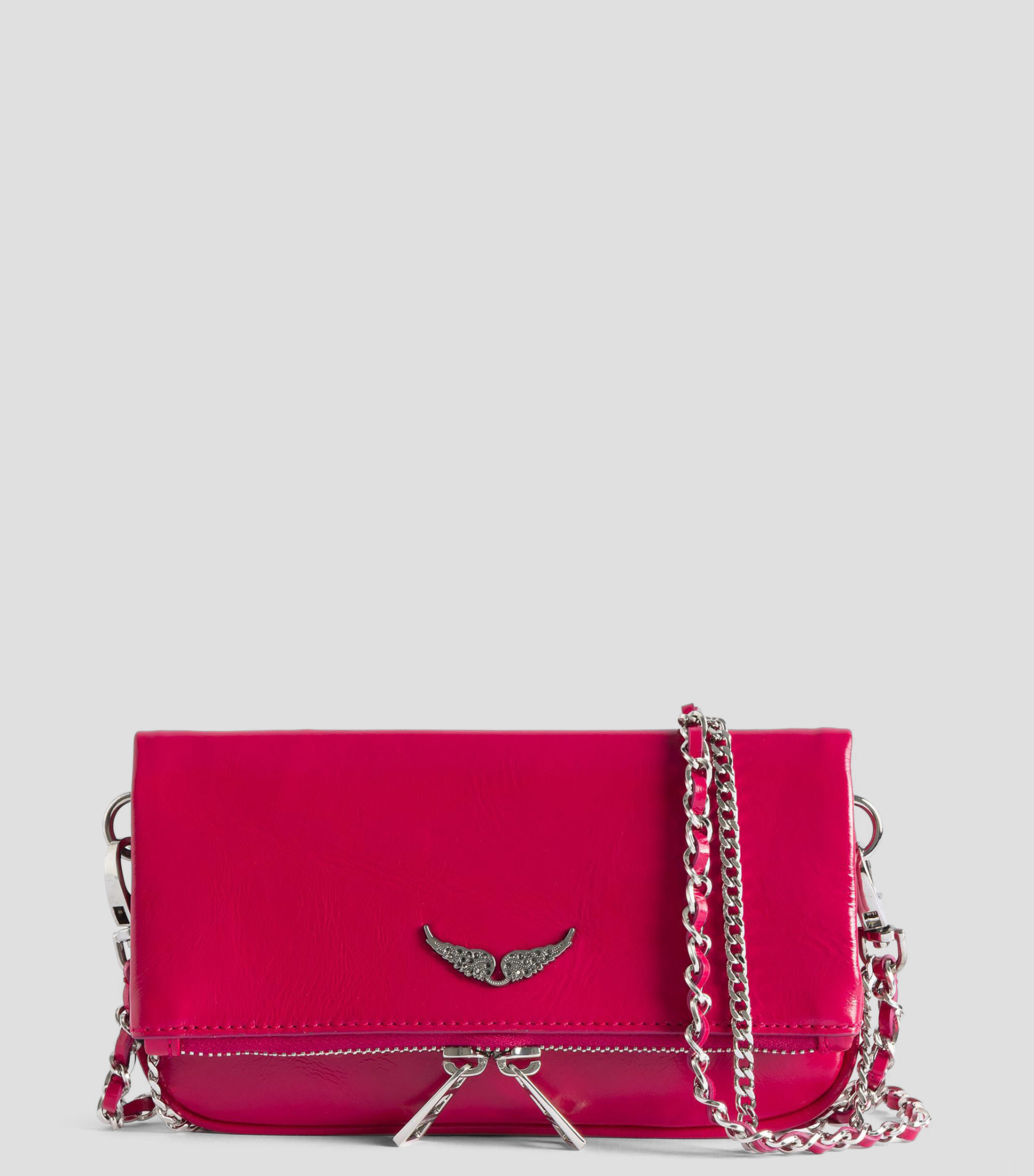 Bolsa crossbody Rock en piel liso Mujer