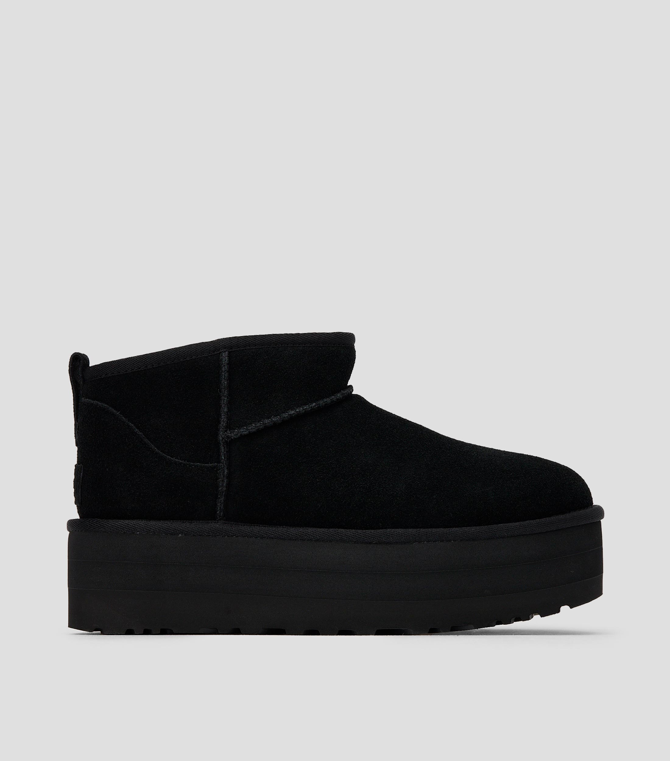 Botines ultra mini Classic Novelty en ante con plataforma Mujer